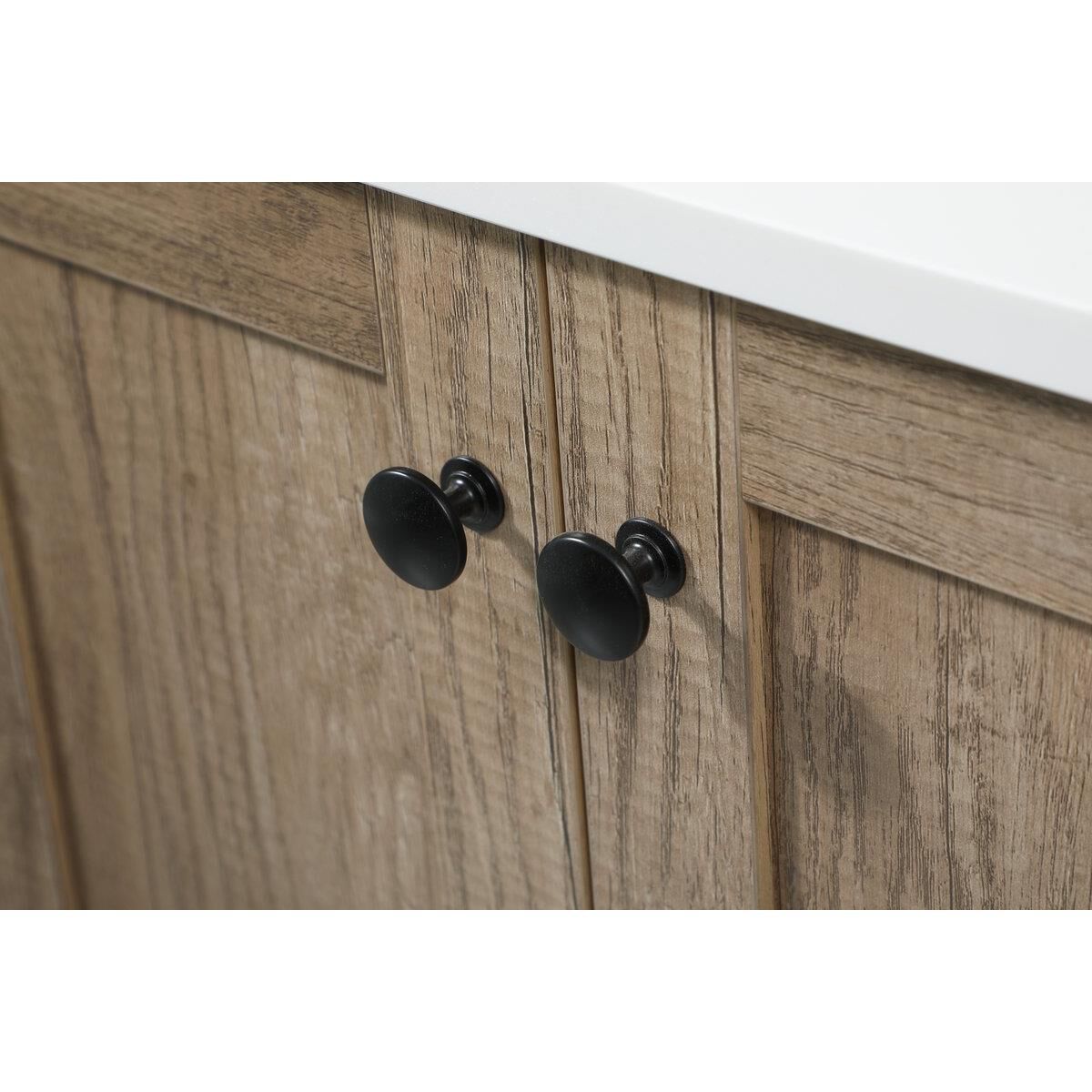 Shown in Natural Oak finish and Without Backsplash accent