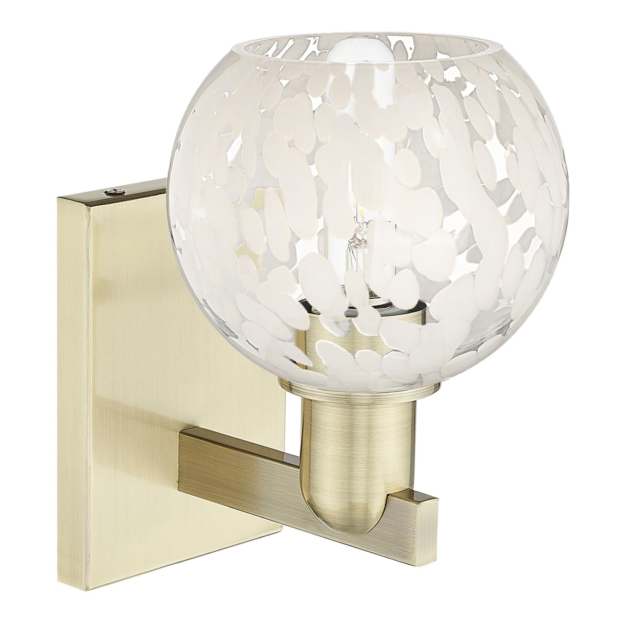 Bruno Marashlian White Mouchette 10 Inch Wall Sconce by Innovations Lighting