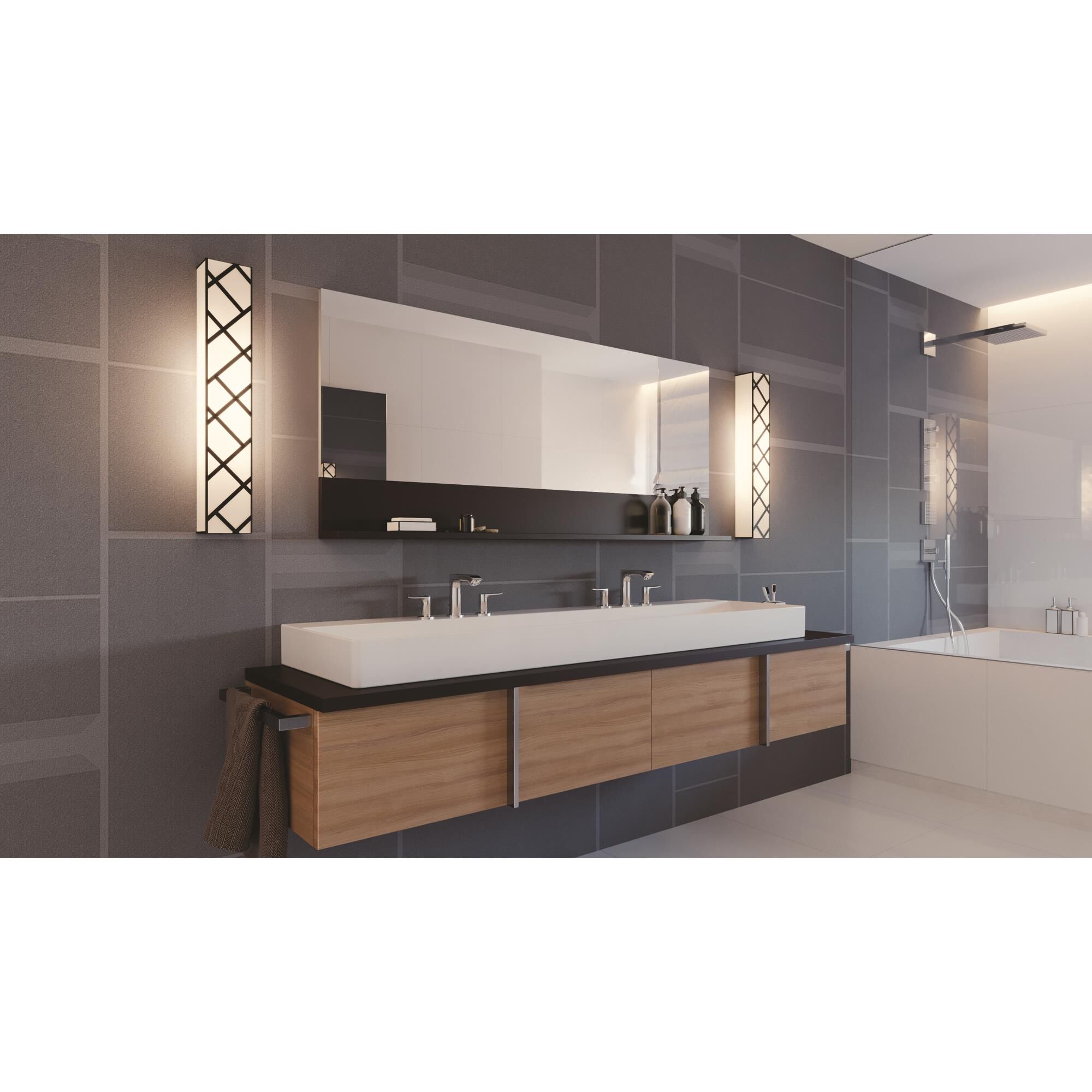 Shown in Black finish and White Acrylic shade