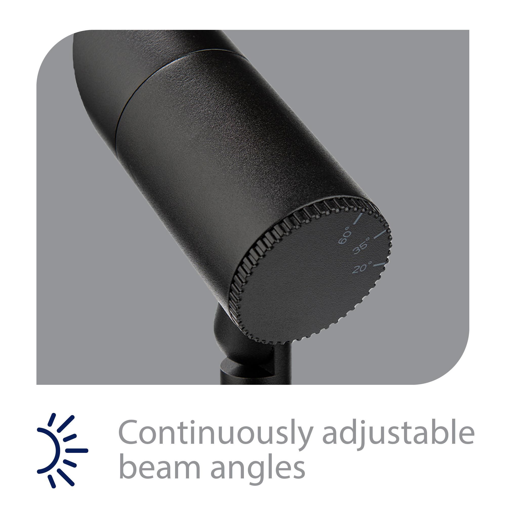 Shown in Black on Aluminum finish