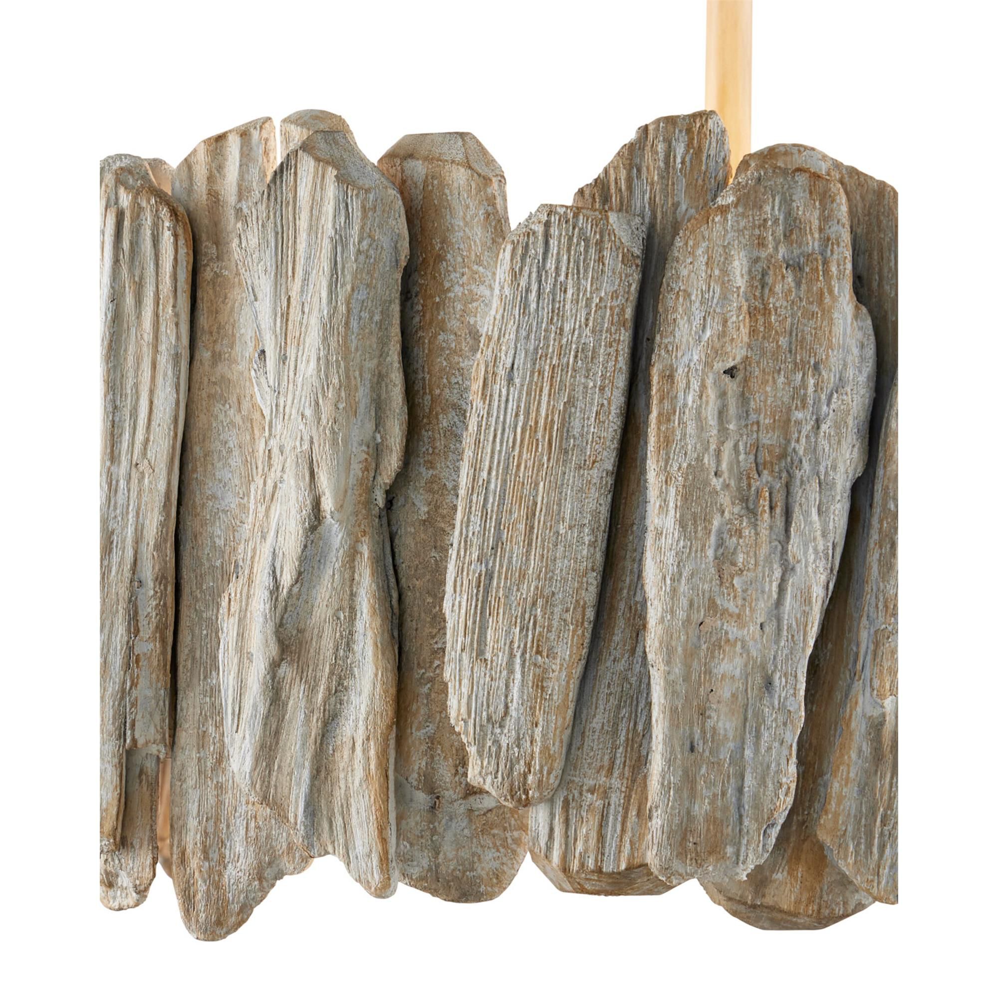 Driftwood 20 Inch Semi Flush Mount,
