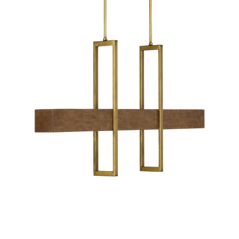 Tonbridge 50 Inch 3 Light LED Linear Suspension Light by Currey and Company