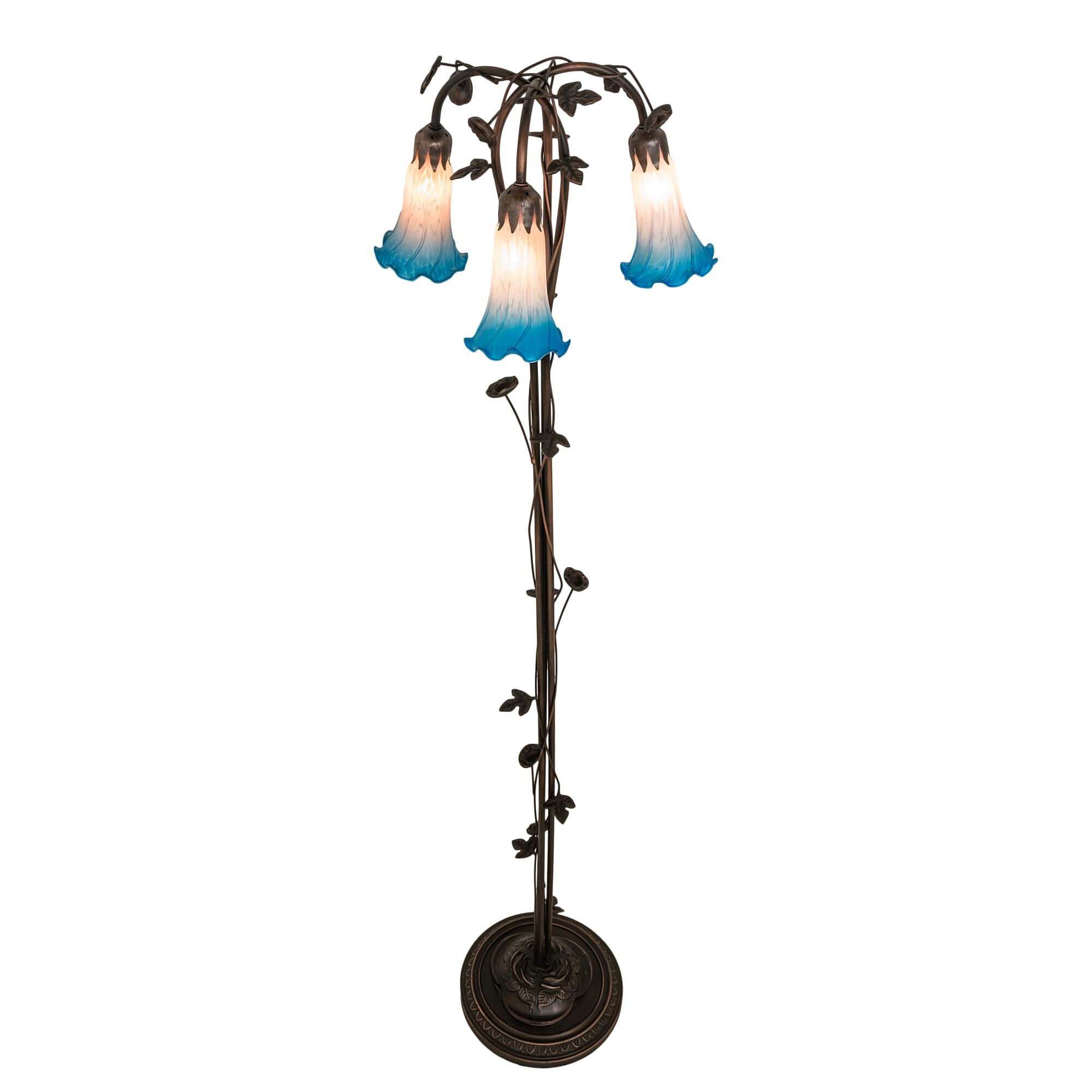 Pink and Blue 58 Inch Floor Lamp by Meyda Lighting