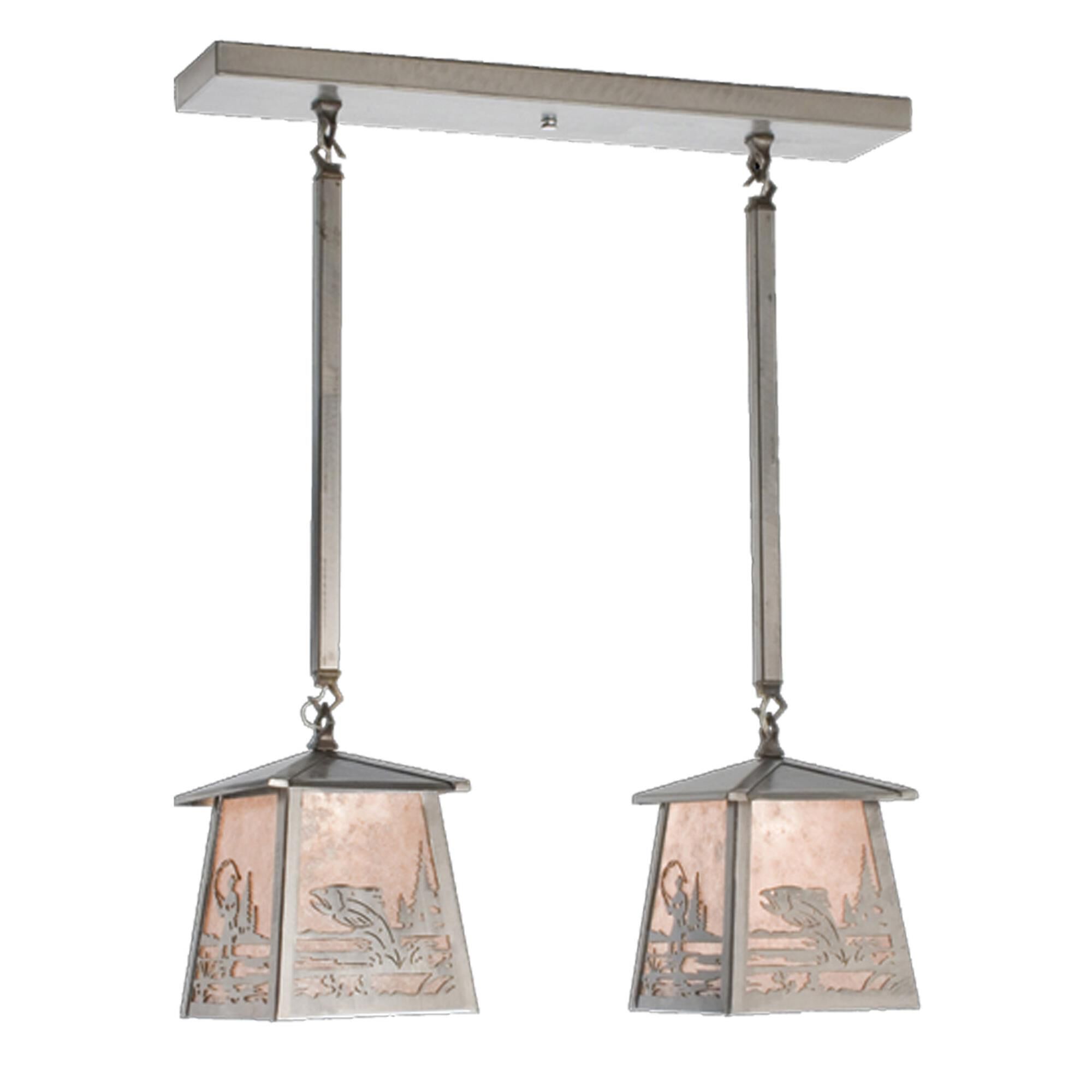 Shown in Steel Finish finish and Silver Mica glass