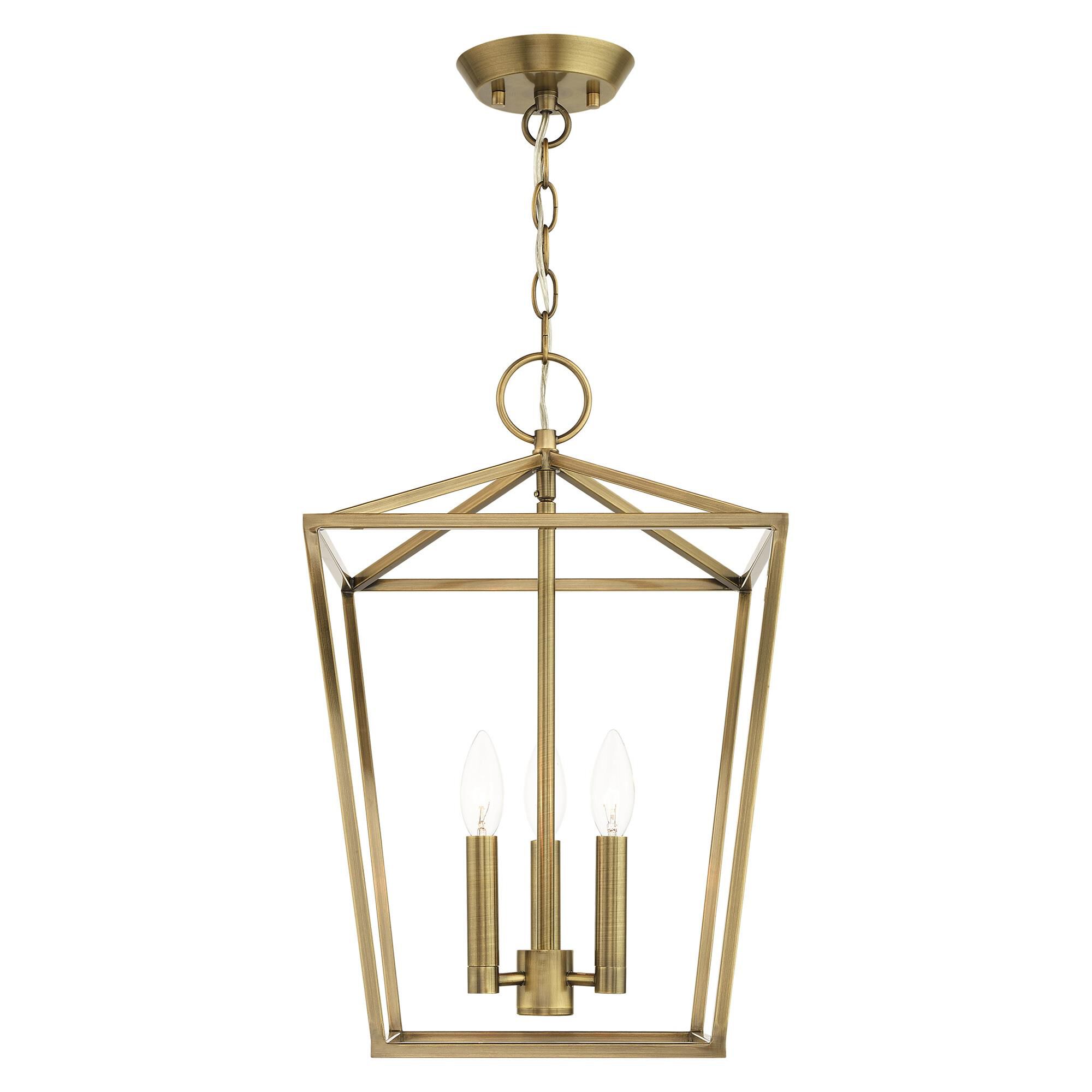 Shown in Antique Brass finish and Antique Brass Metal Shade glass and Antique Brass Metal shade