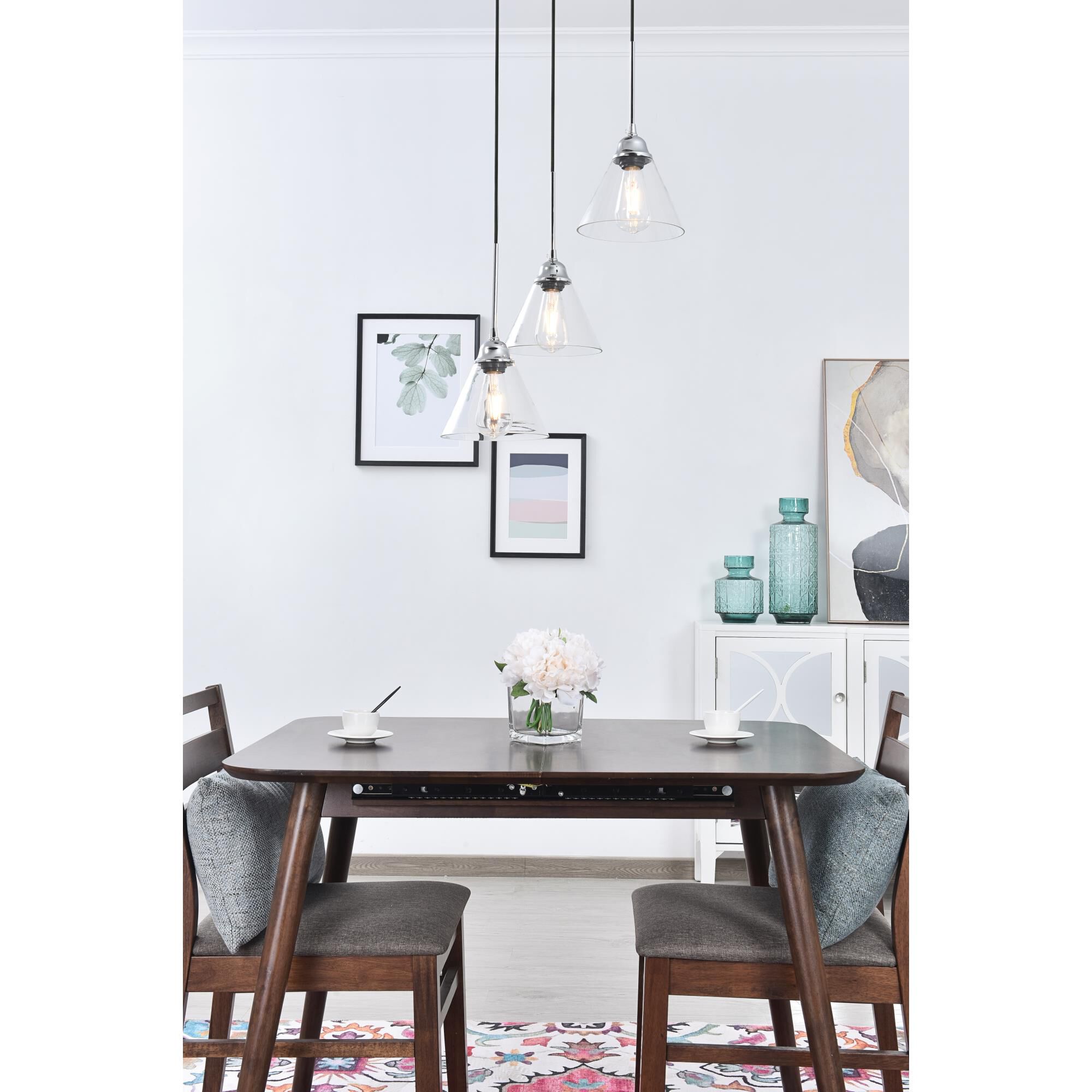 Histoire 17 Inch 3 Light Multi Light Pendant by Elegant Lighting