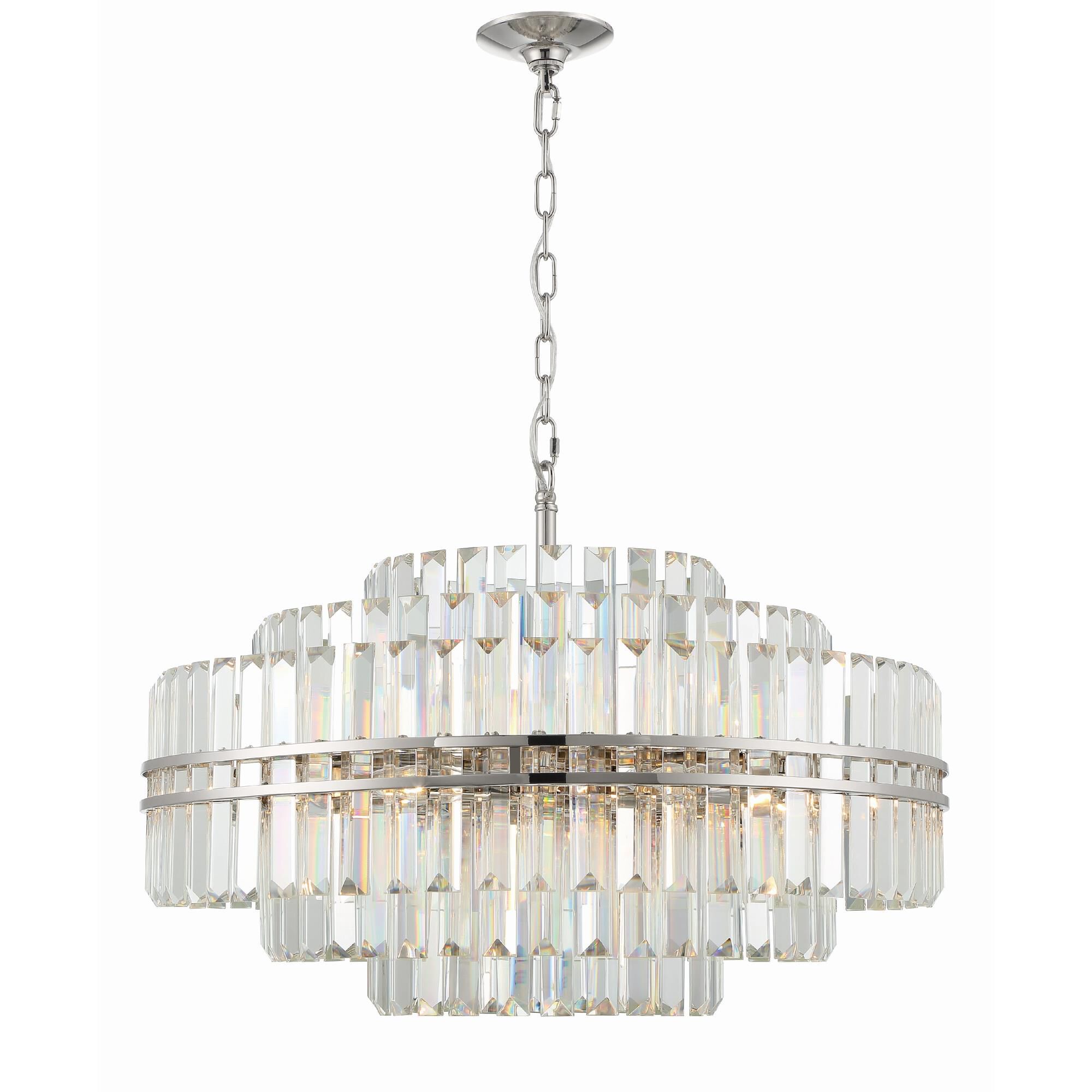 Hayes 28 Inch 16 Light Chandelier by Crystorama