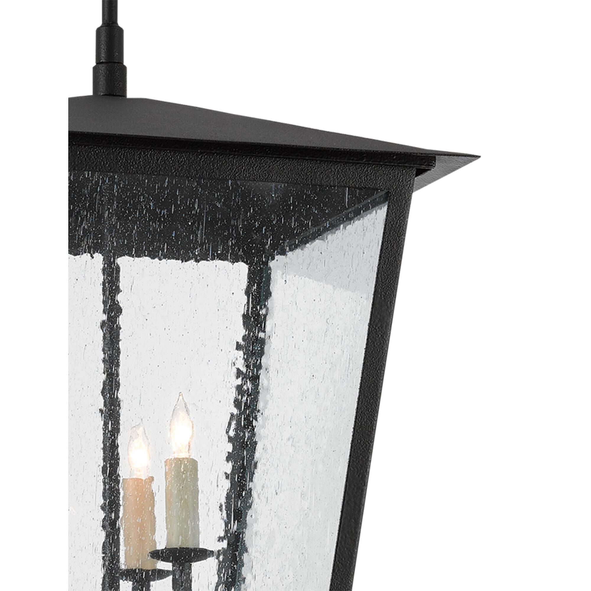 Bening 22 Inch Tall 3 Light Outdoor Hanging Lantern by Currey and Company