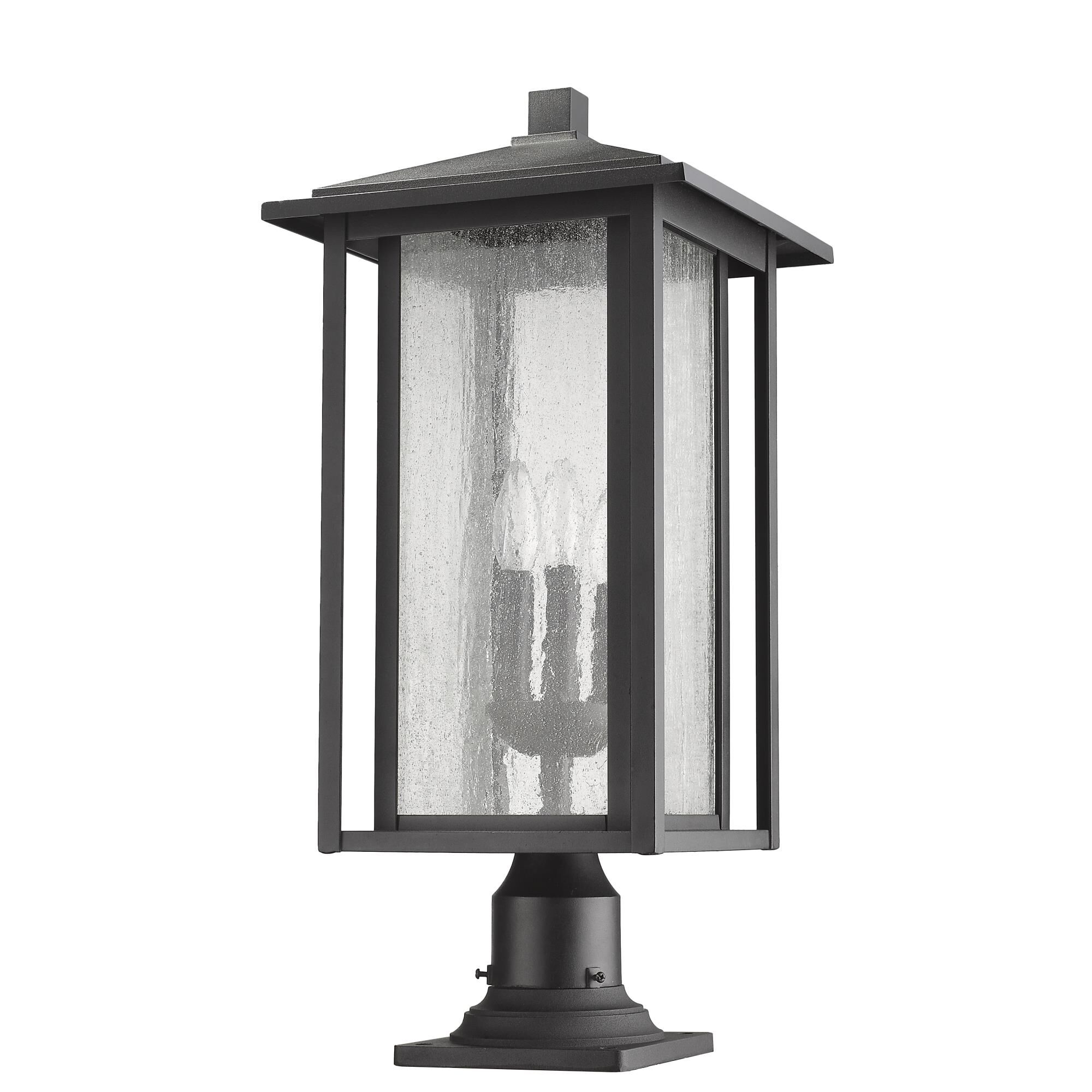 Aspen 24 Inch Tall 3 Light Outdoor Pier Lamp by Z-Lite