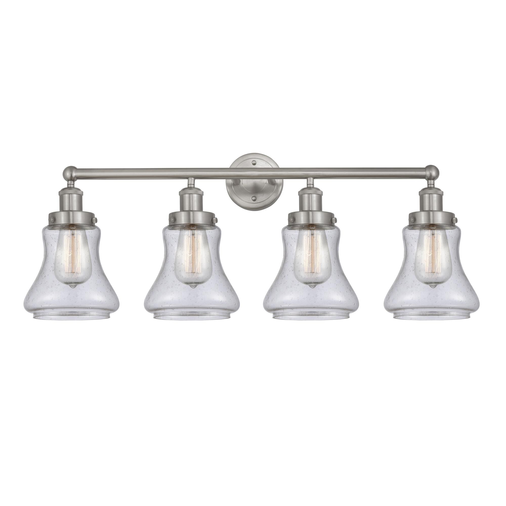 Shown in Brushed Satin Nickel, Mercury finish and Mercury glass and Mercury Glass shade