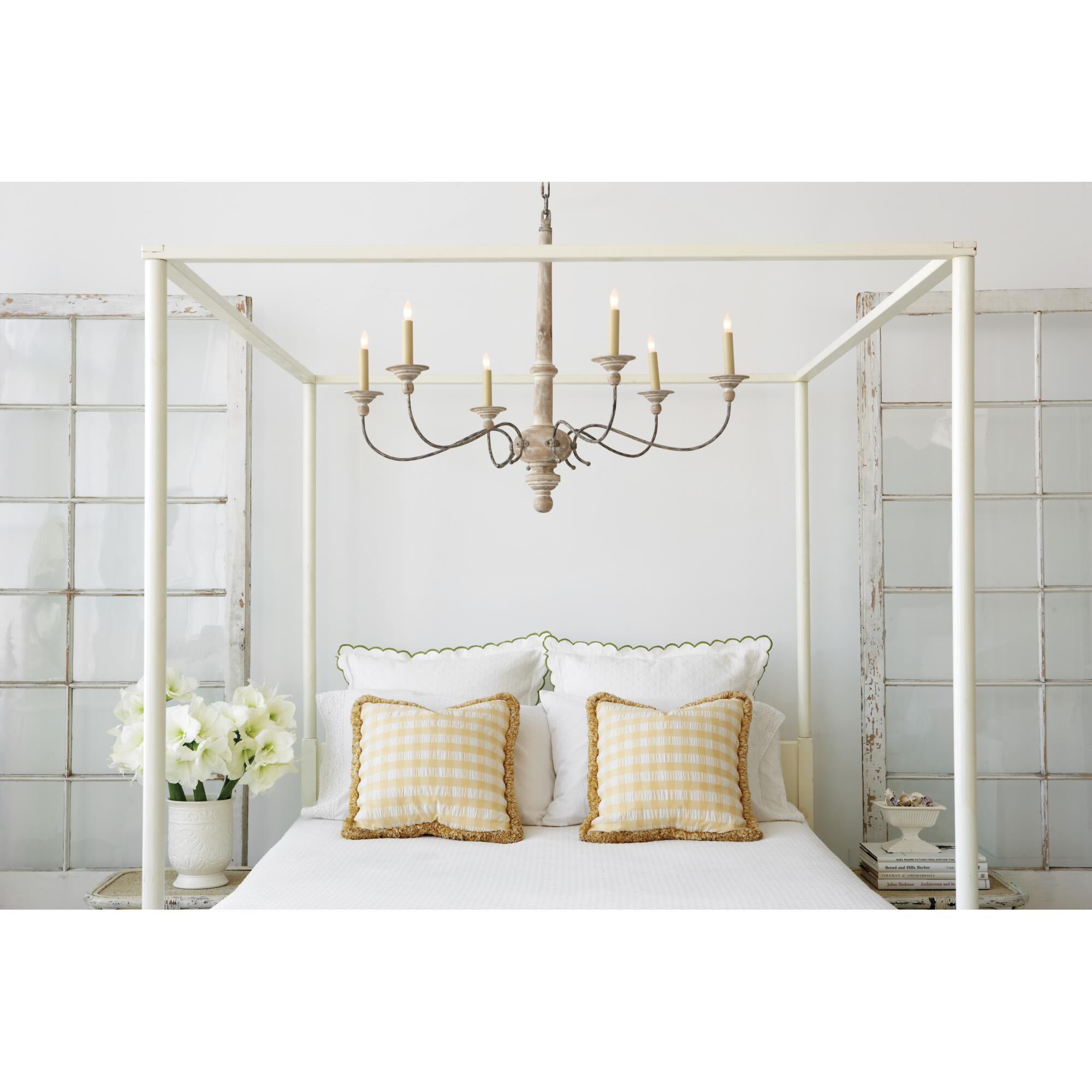 Shown in Belgian White finish and No Glass  glass and NO Shade  shade