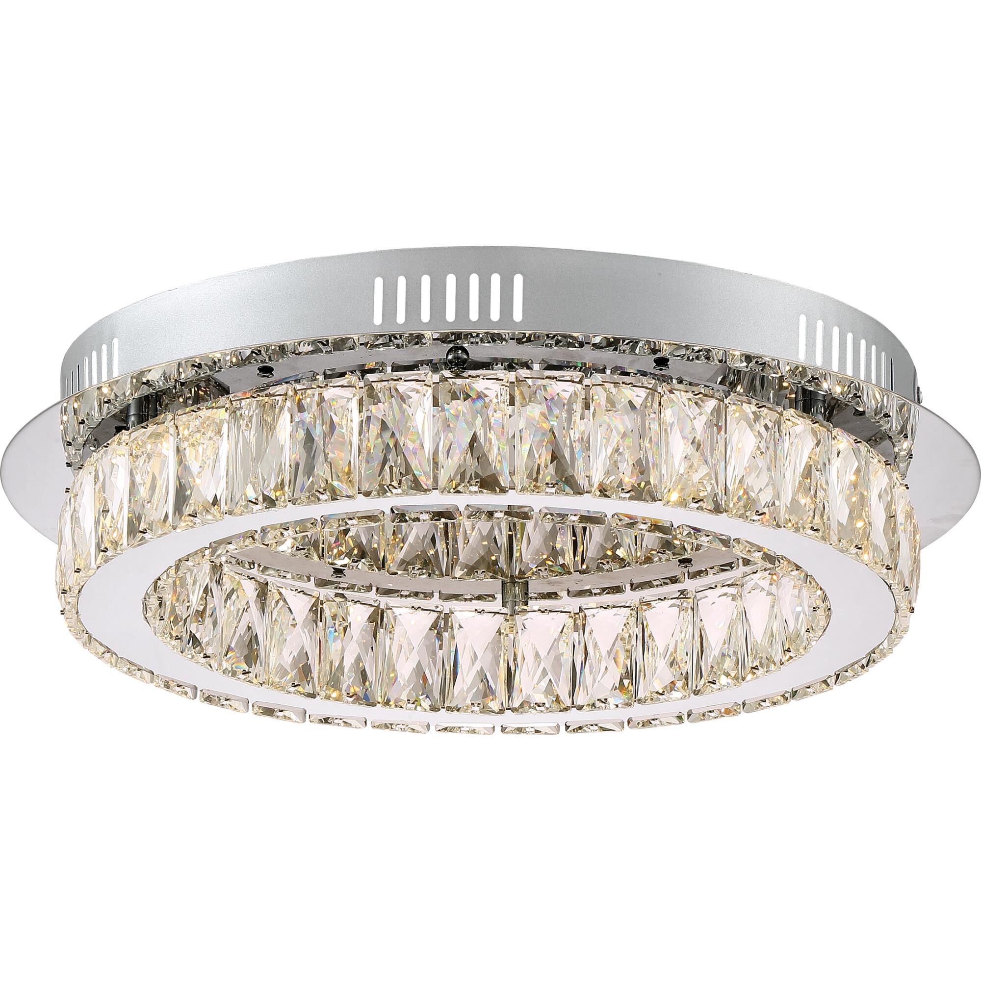 Platinum Collection Embrace 17 Inch 1 Light LED Flush Mount by Quoizel