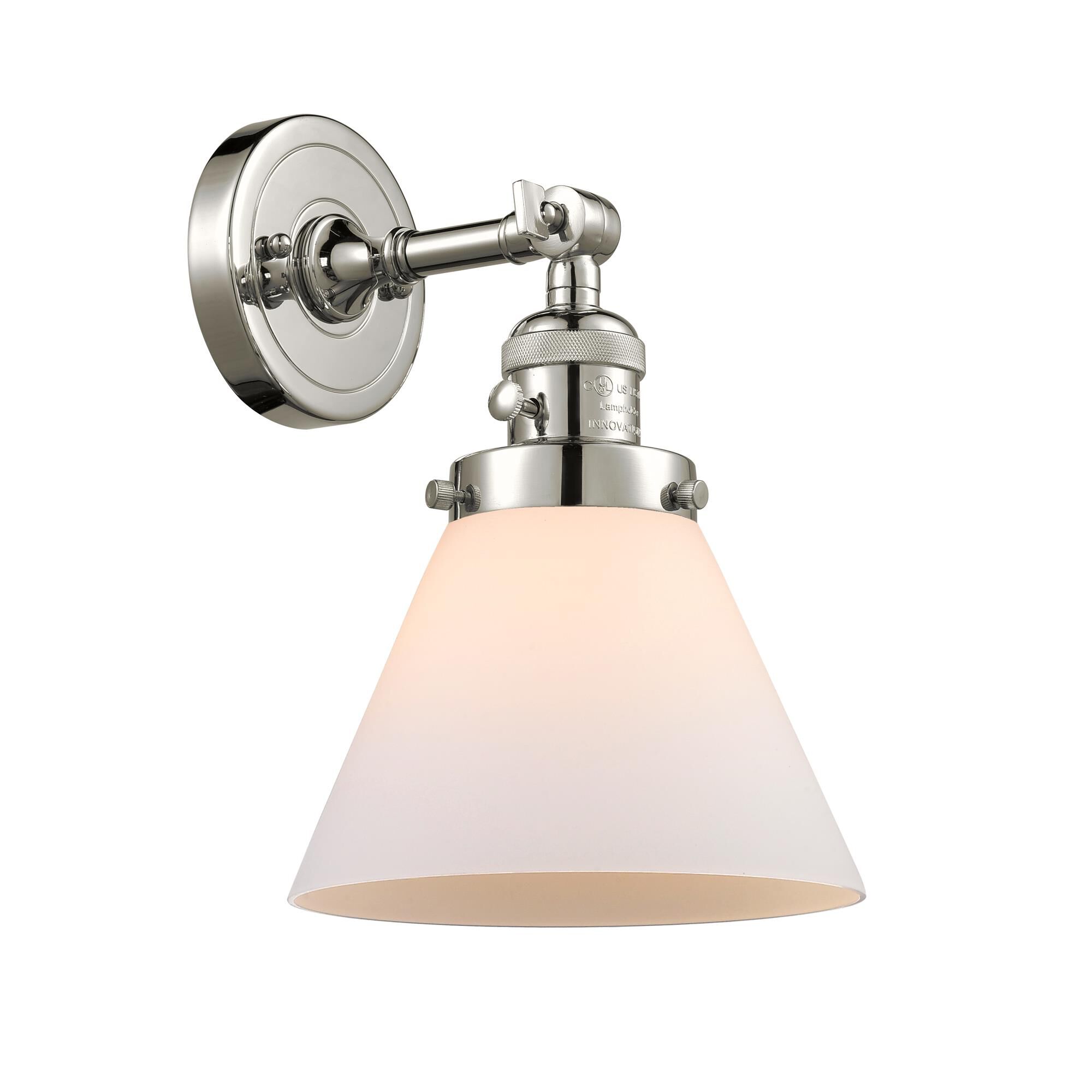Bruno Marashlian Large Cone 10 Inch Wall Sconce,