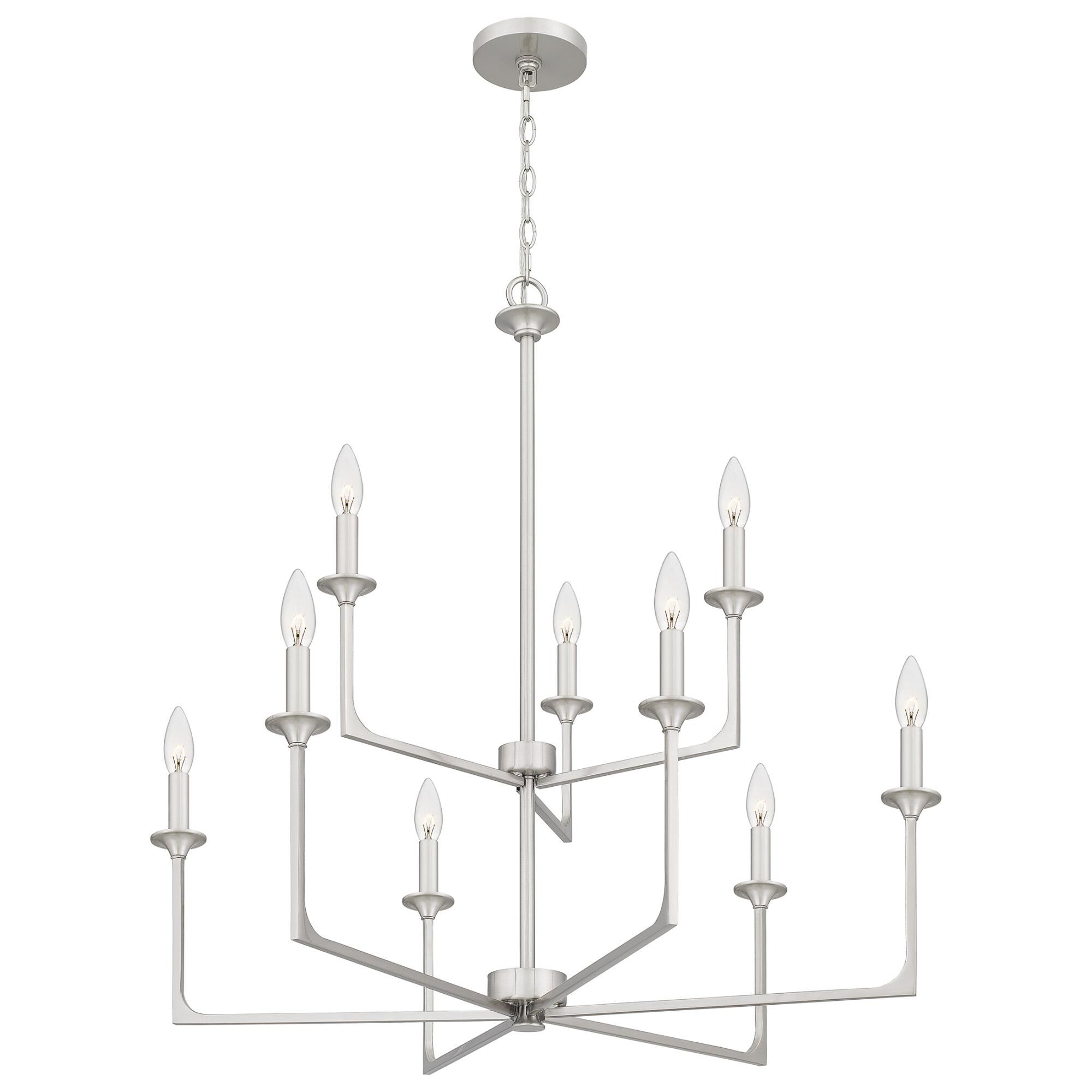 Prescott 32 Inch 9 Light Chandelier by Quoizel