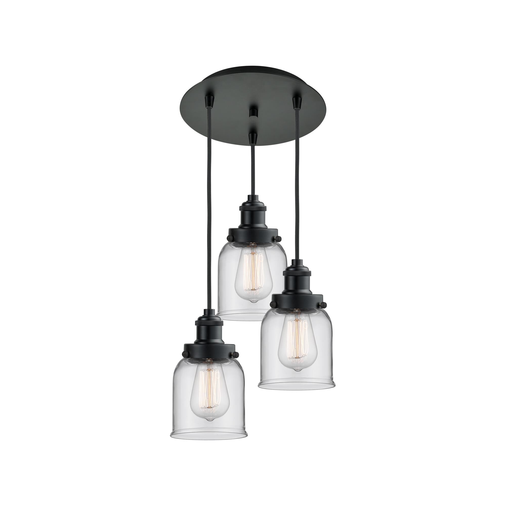 Bruno Marashlian Small Bell 10 Inch 3 Light Multi Light Pendant by Innovations Lighting