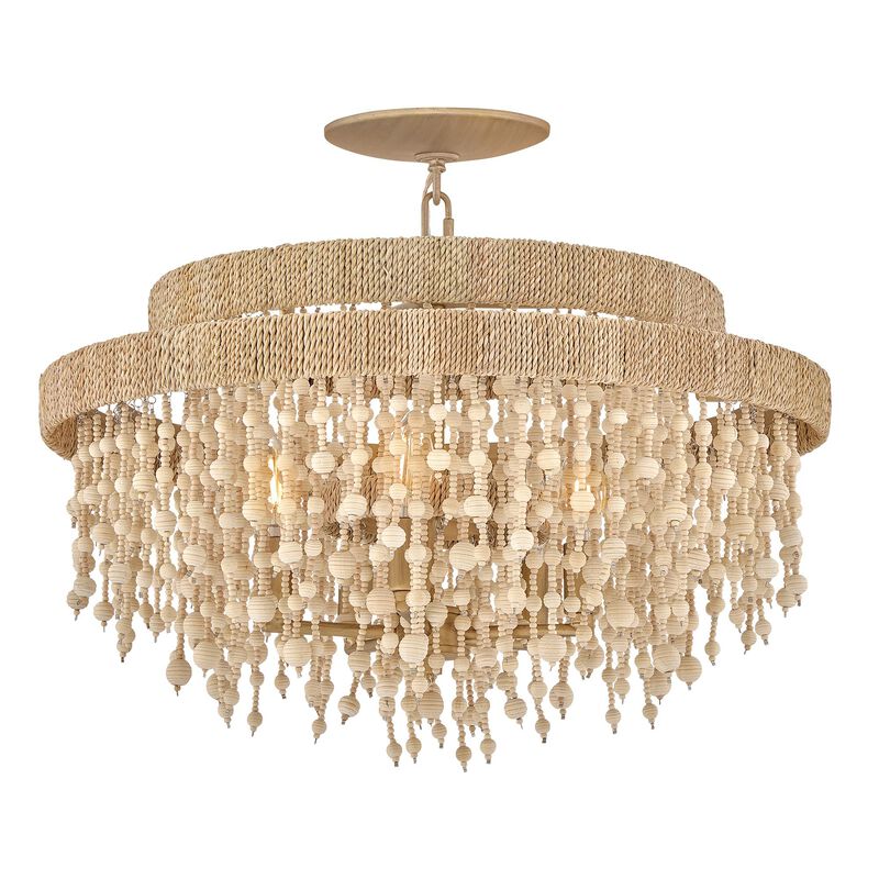 Freya 22 Inch 5 Light Semi Flush Mount by Fredrick Ramond