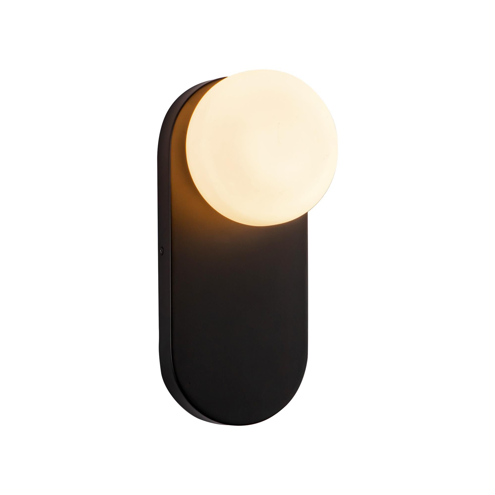 Shown in Matte Black finish and Opal glass