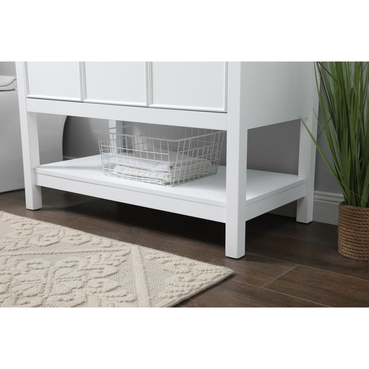 Shown in White finish