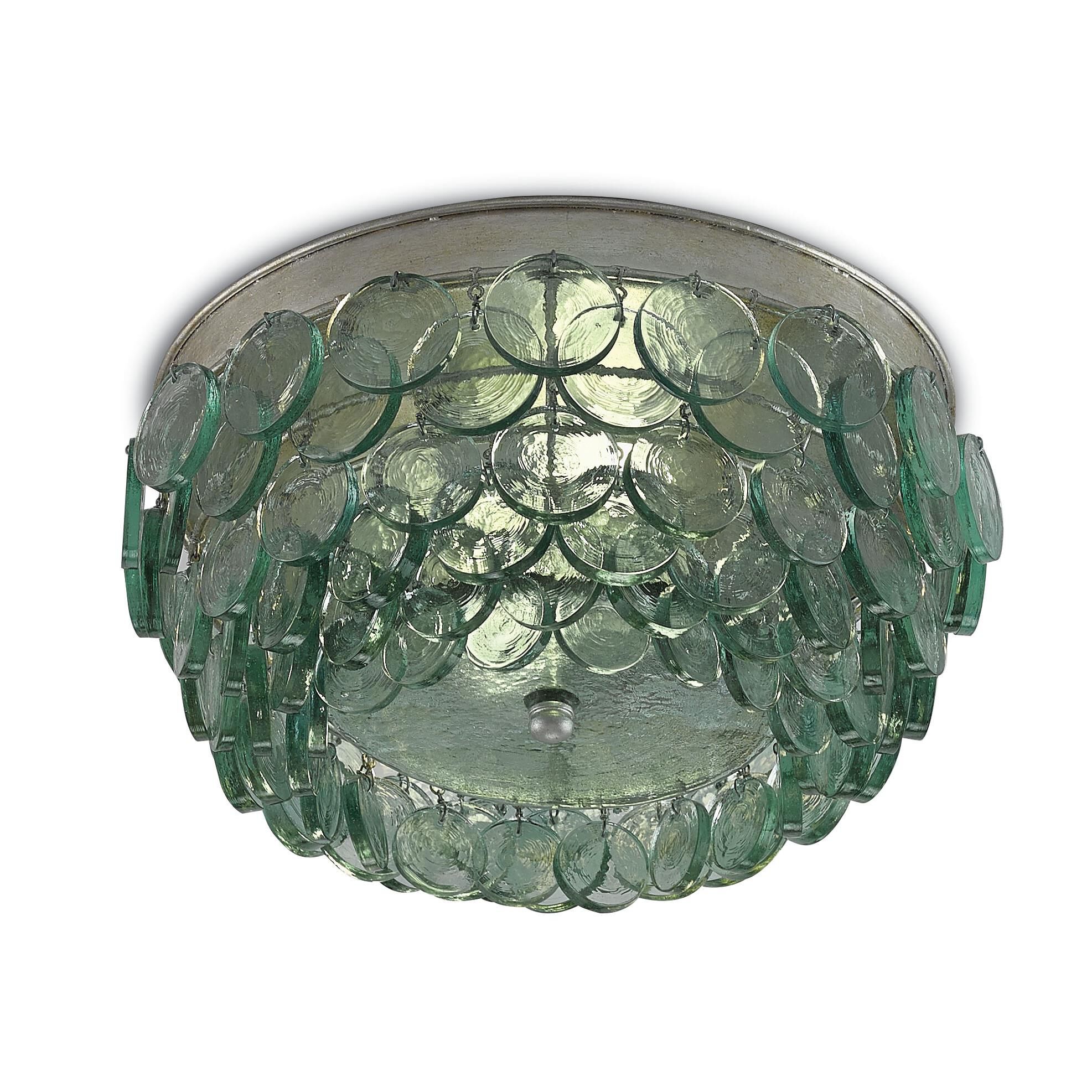 Braithwell 16 Inch 2 Light Flush Mount by Currey and Company