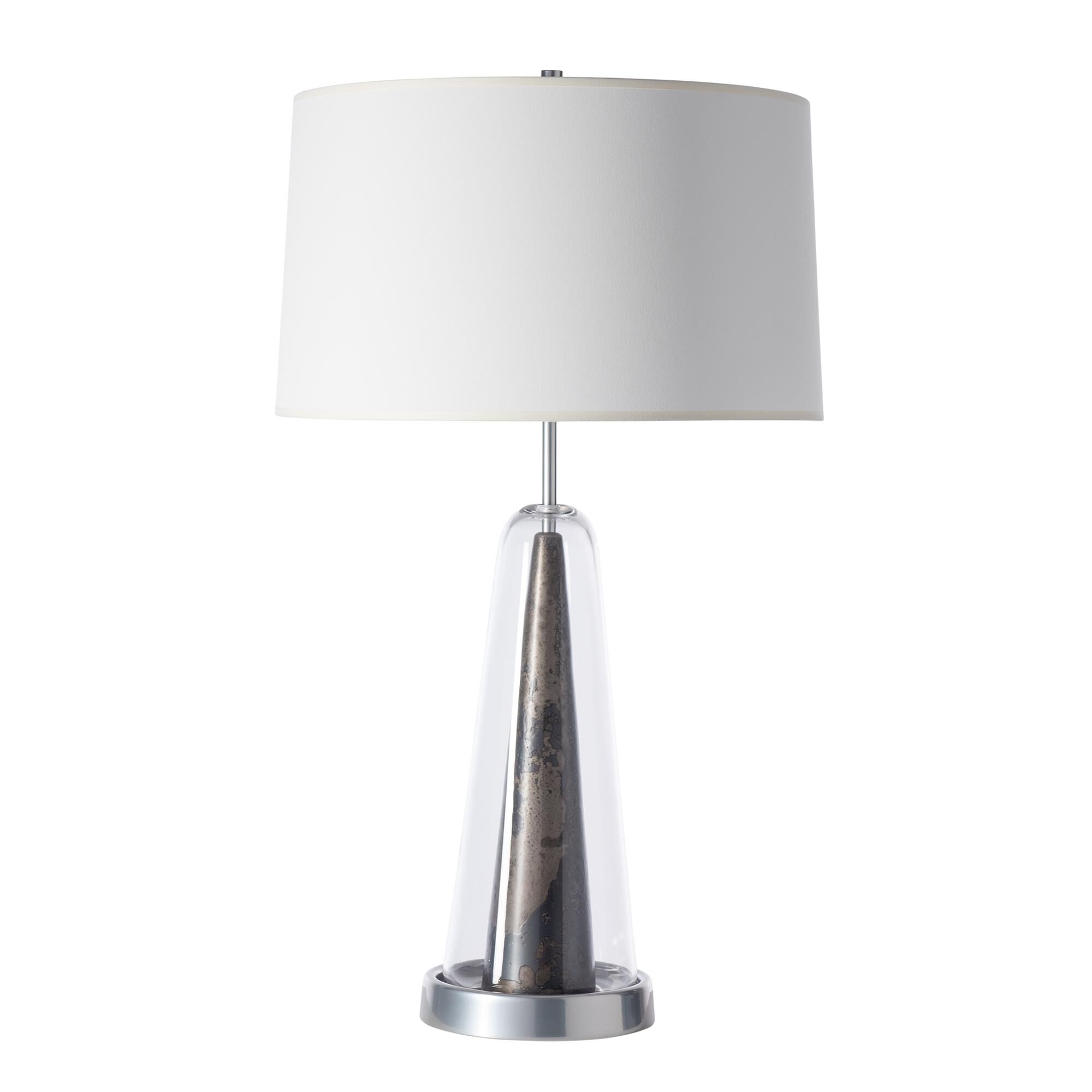 Shown in Sterling finish and Clear Steel accent