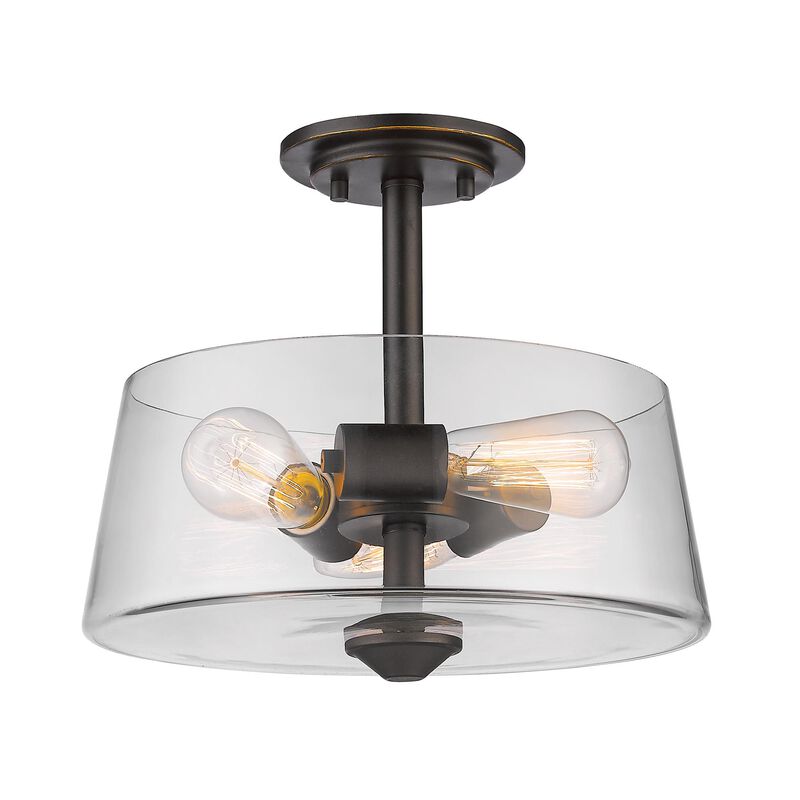 Annora 13 Inch 3 Light Semi Flush Mount by Z-Lite