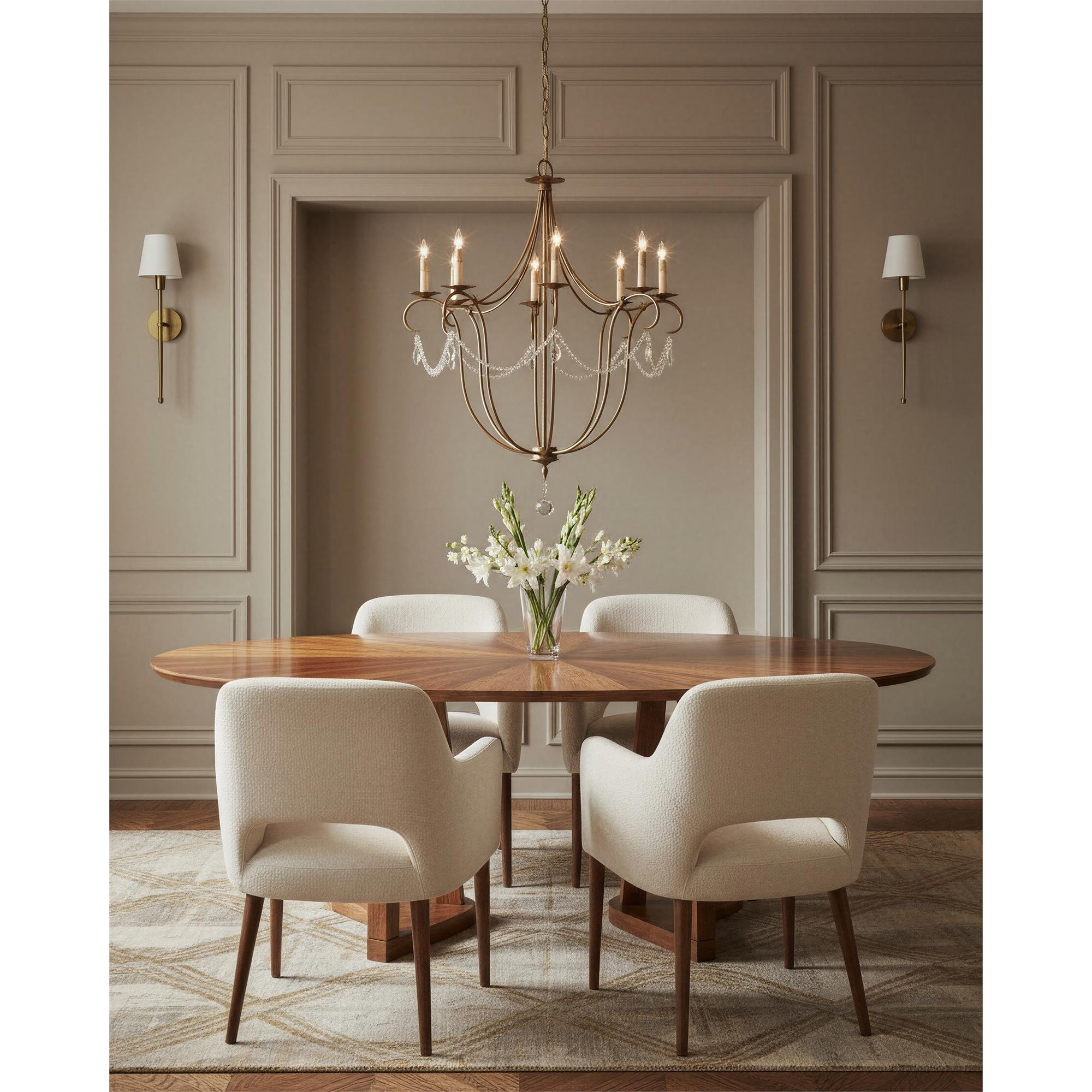 Crystal Lights 31 Inch Chandelier,