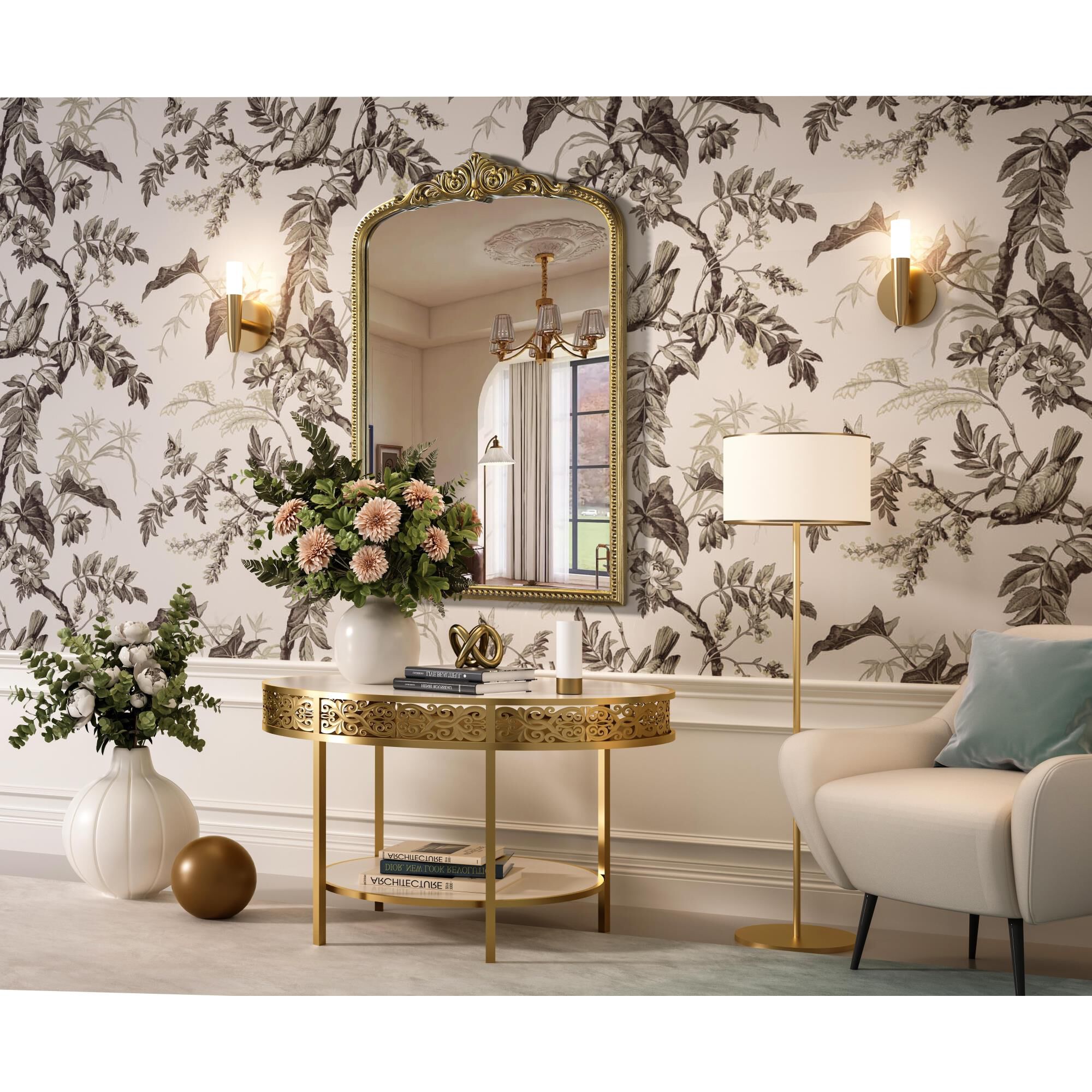 Shown in Antique Brass finish