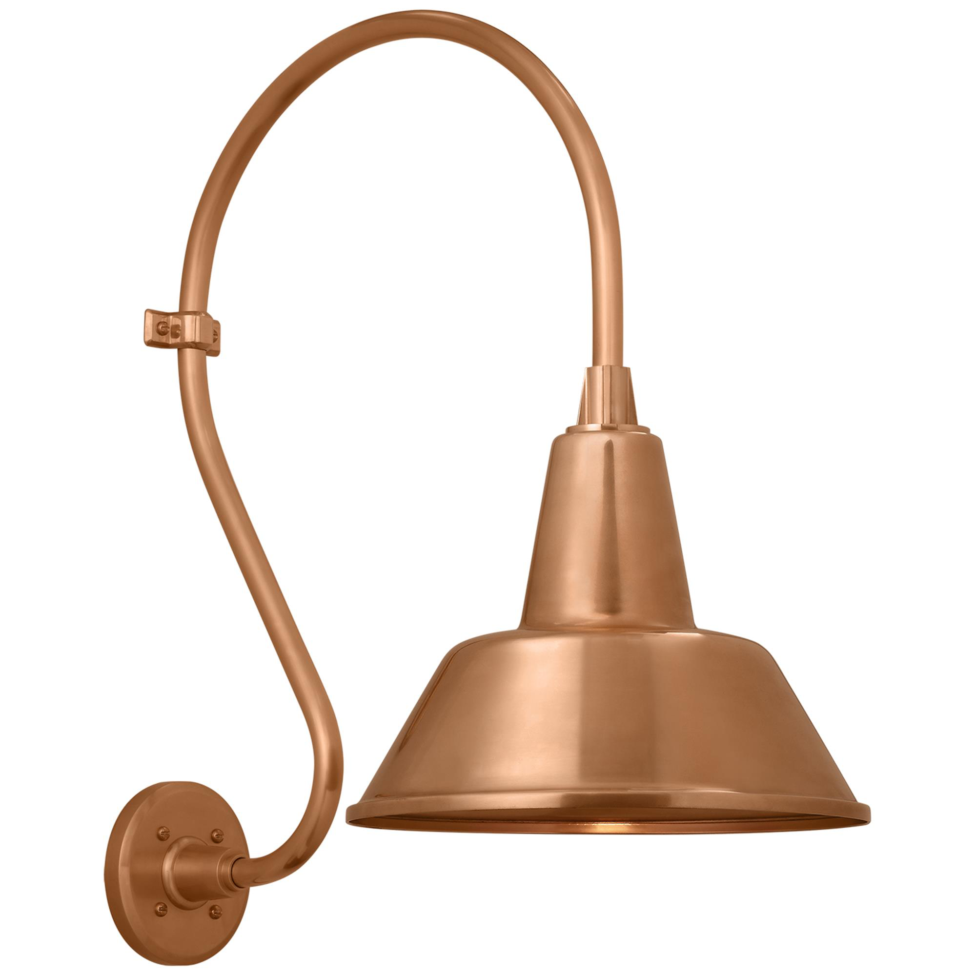 Shown in Soft Copper finish and Copper shade