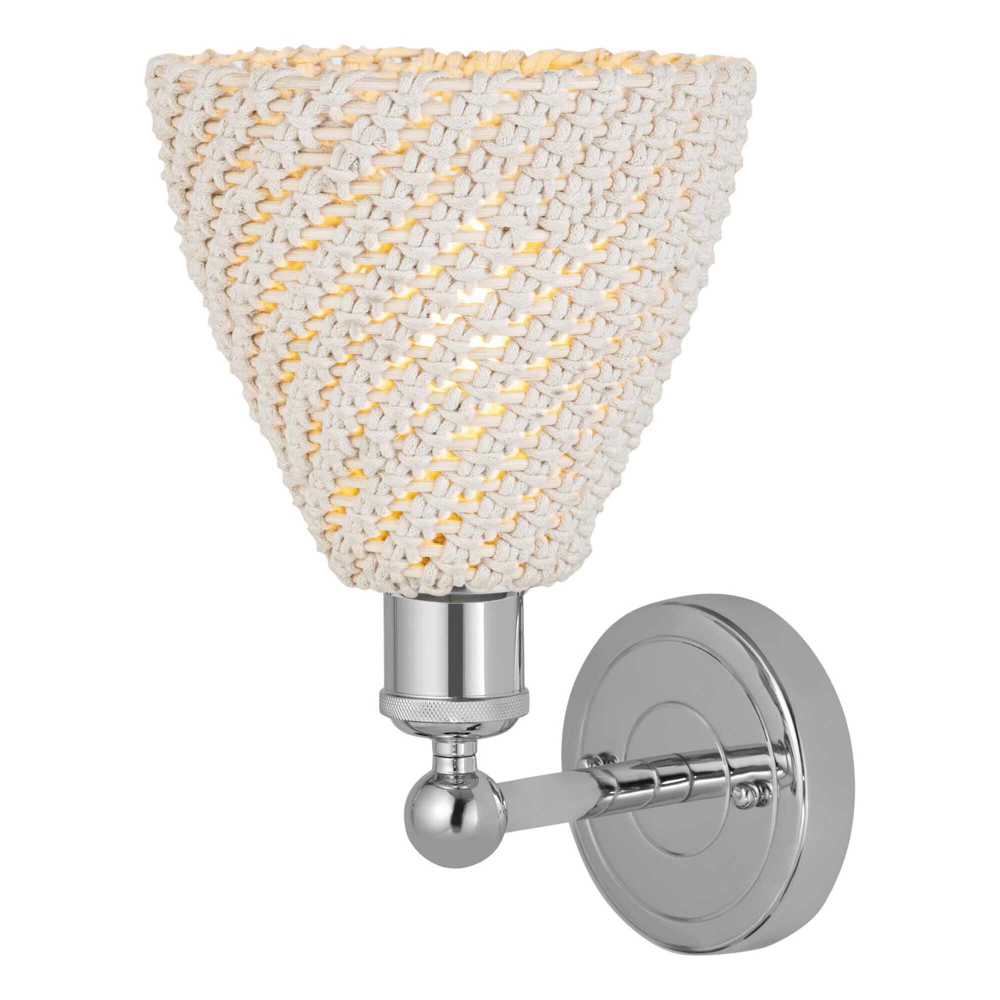 Shown in Polished Chrome finish and Natural shade