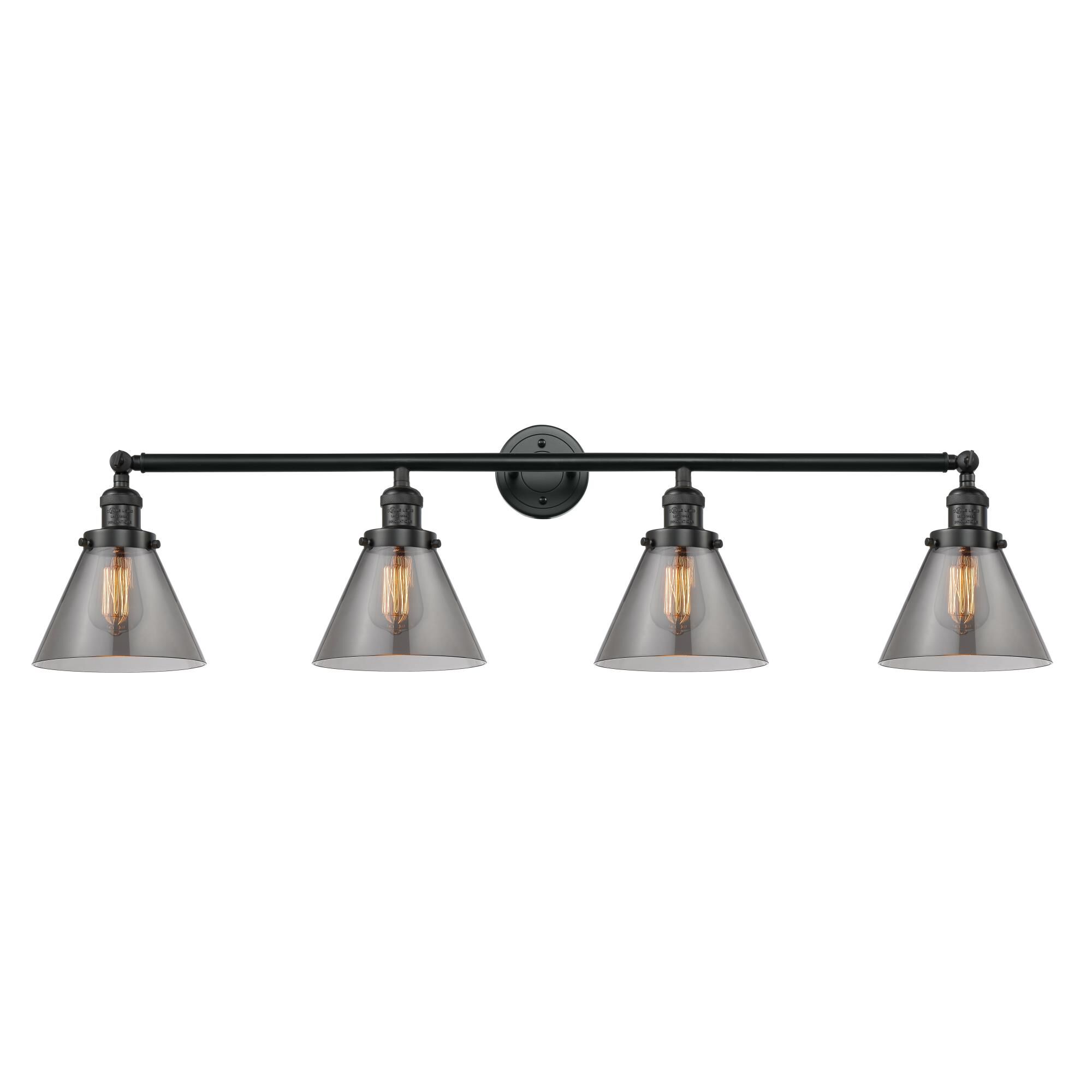 Bruno Marashlian Large Cone 43 Inch 4 Light Bath Vanity Light by Innovations Lighting