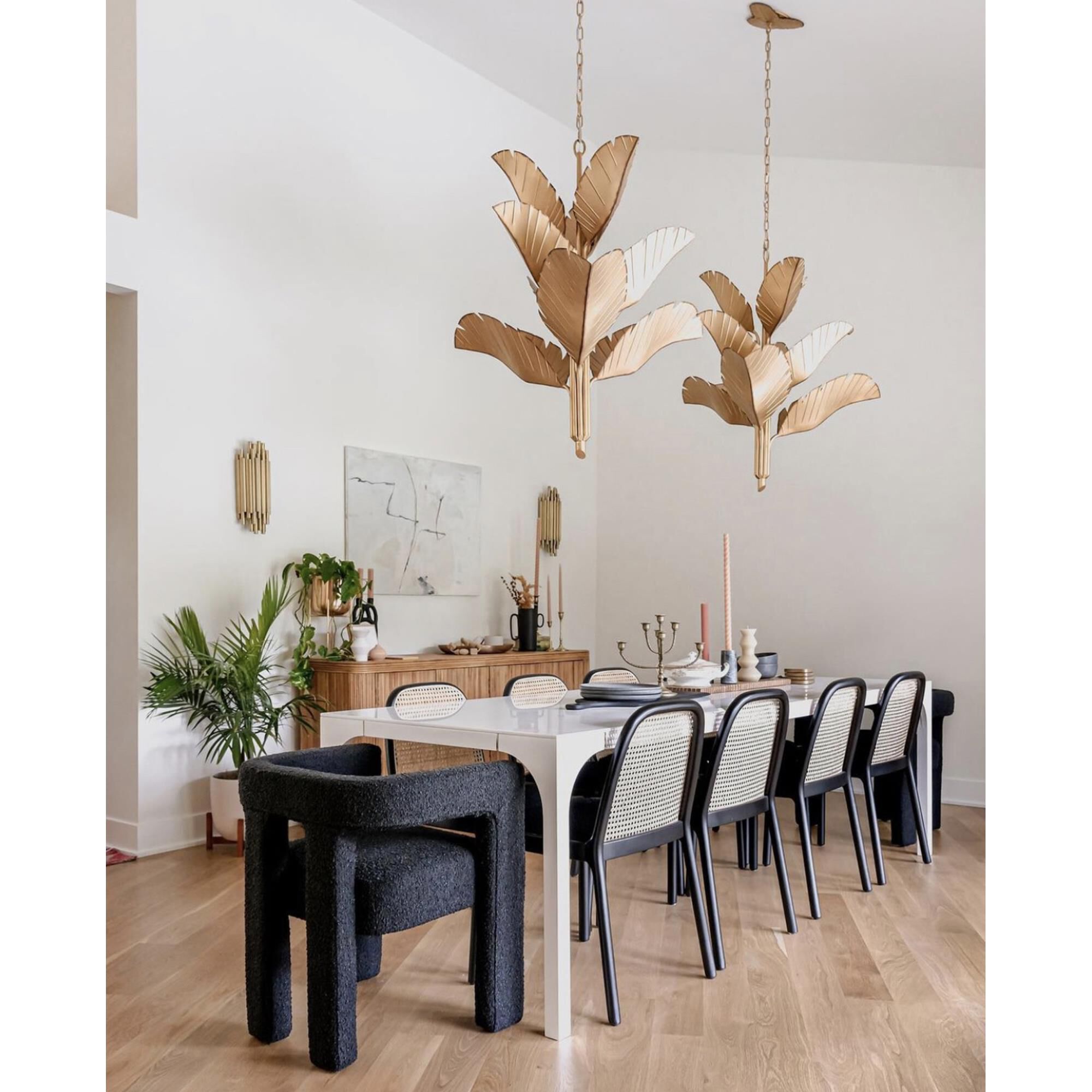 Banana Leaf 35 Inch 9 Light Chandelier by Varaluz