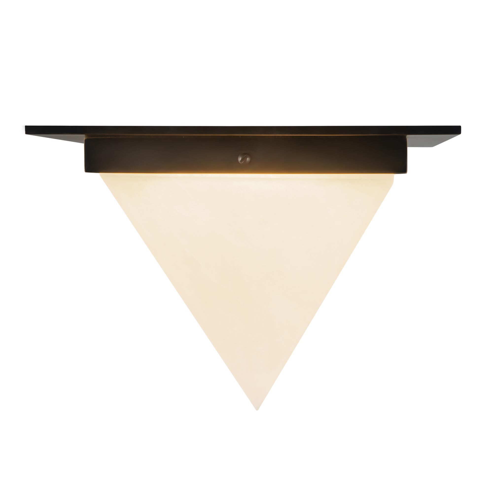 Shown in Urban Bronze finish and Alabaster glass