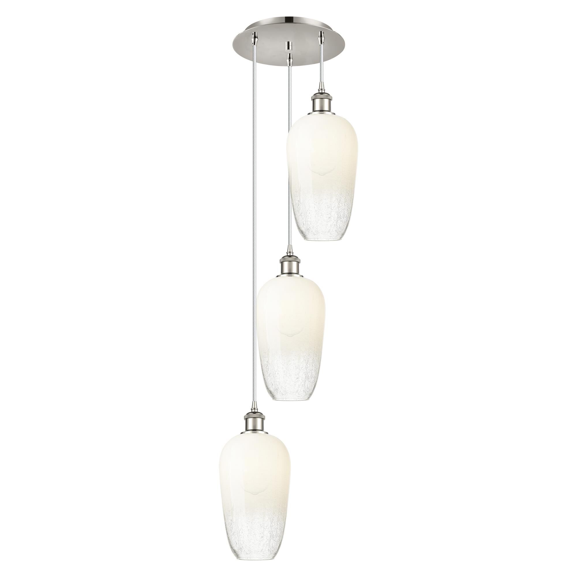 Shown in Polished Nickel finish and Opal glass