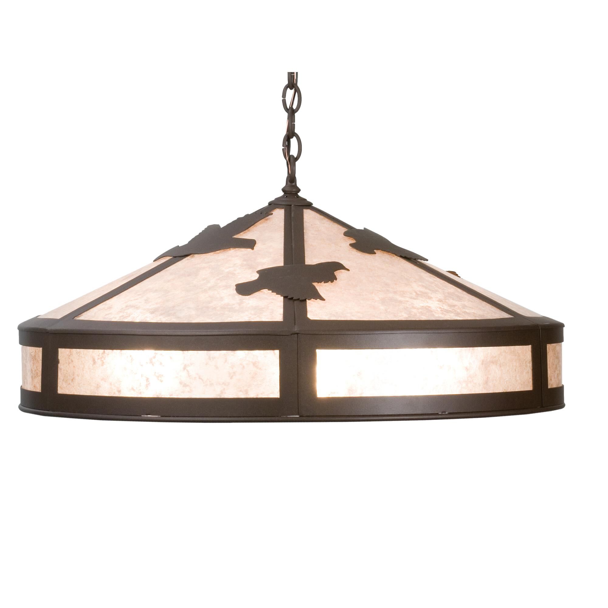 Quail Hunter 30 Inch Large Pendant by Meyda Lighting