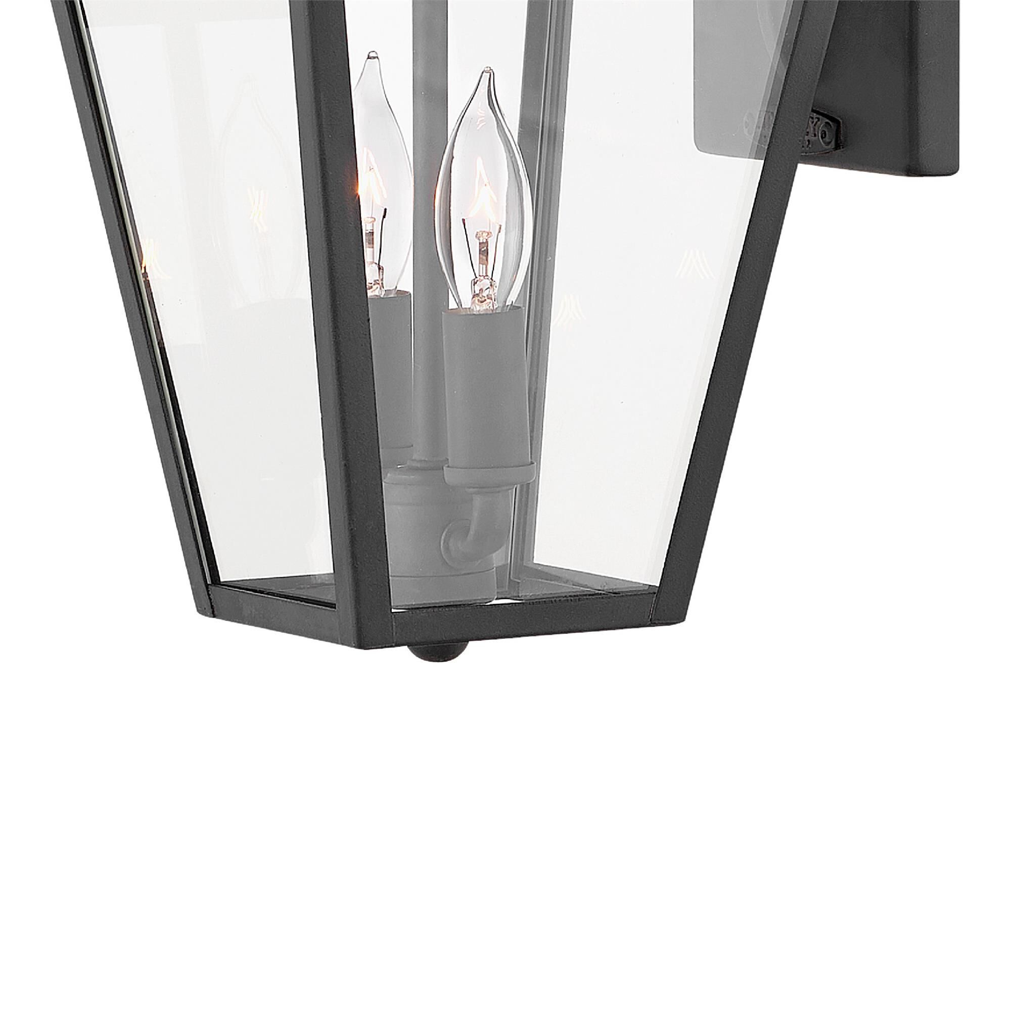 Shown in Museum Black finish and Clear glass