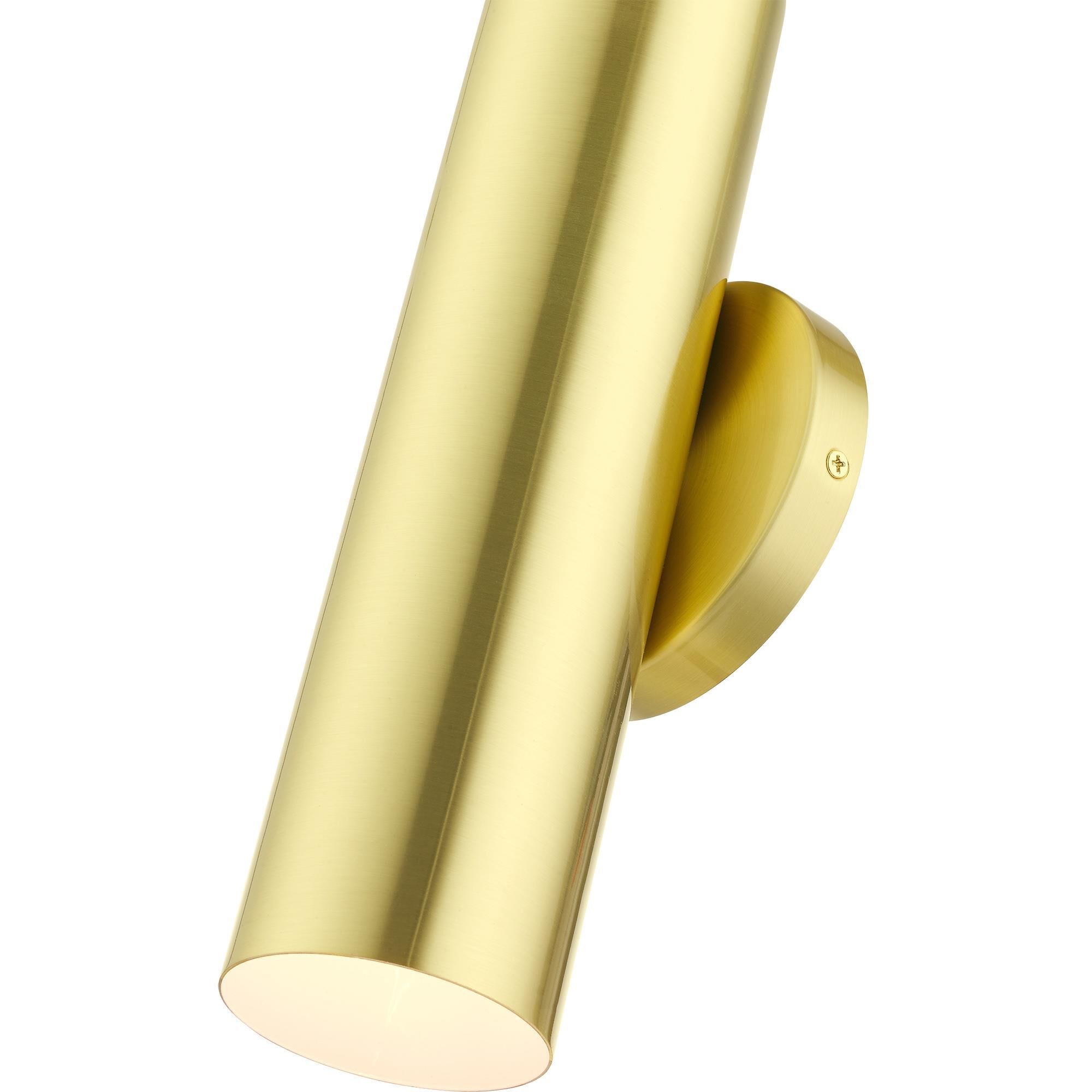 Shown in Satin Brass finish and Hand Welded Satin Brass shade