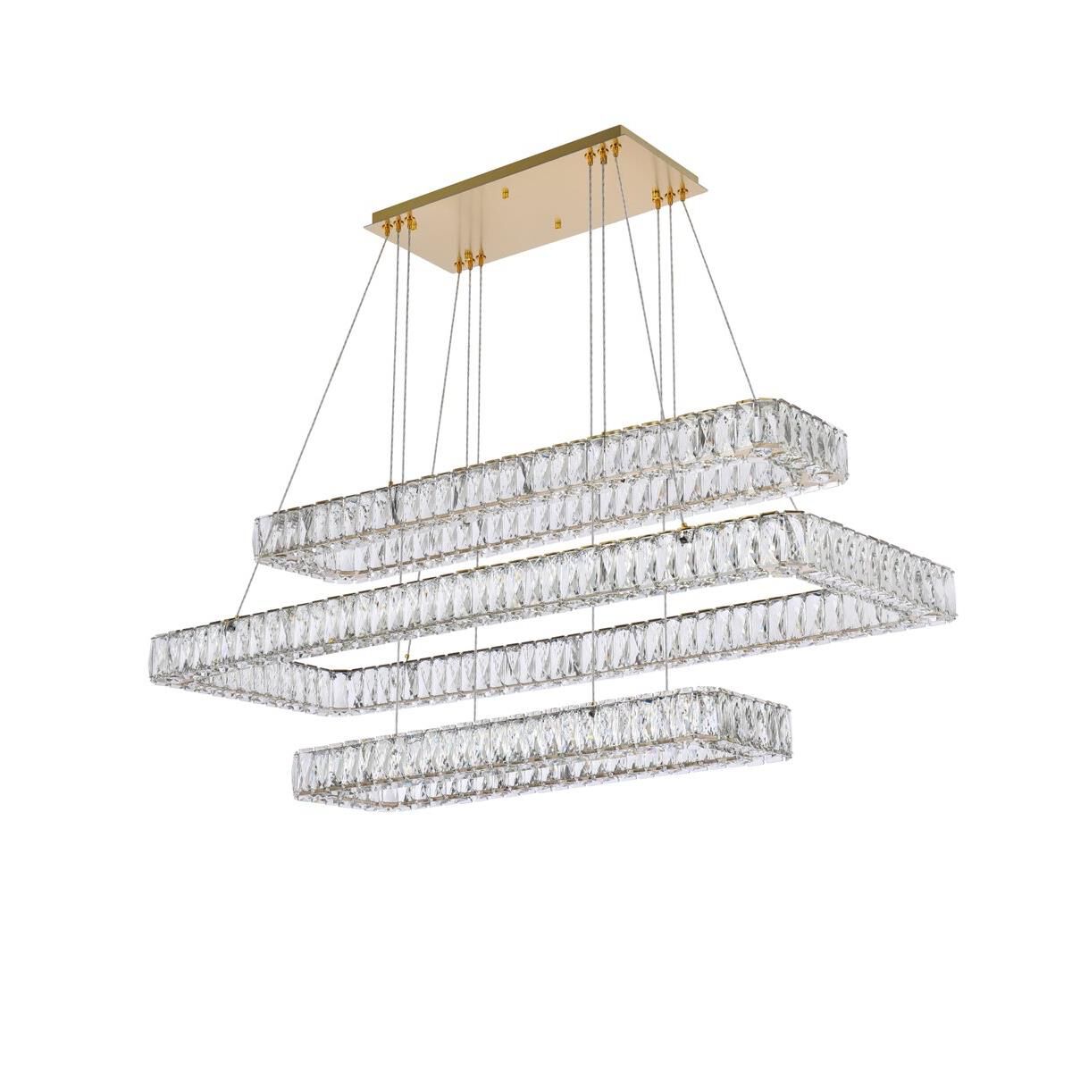 Shown in Gold finish and Clear Royal Cut crystal