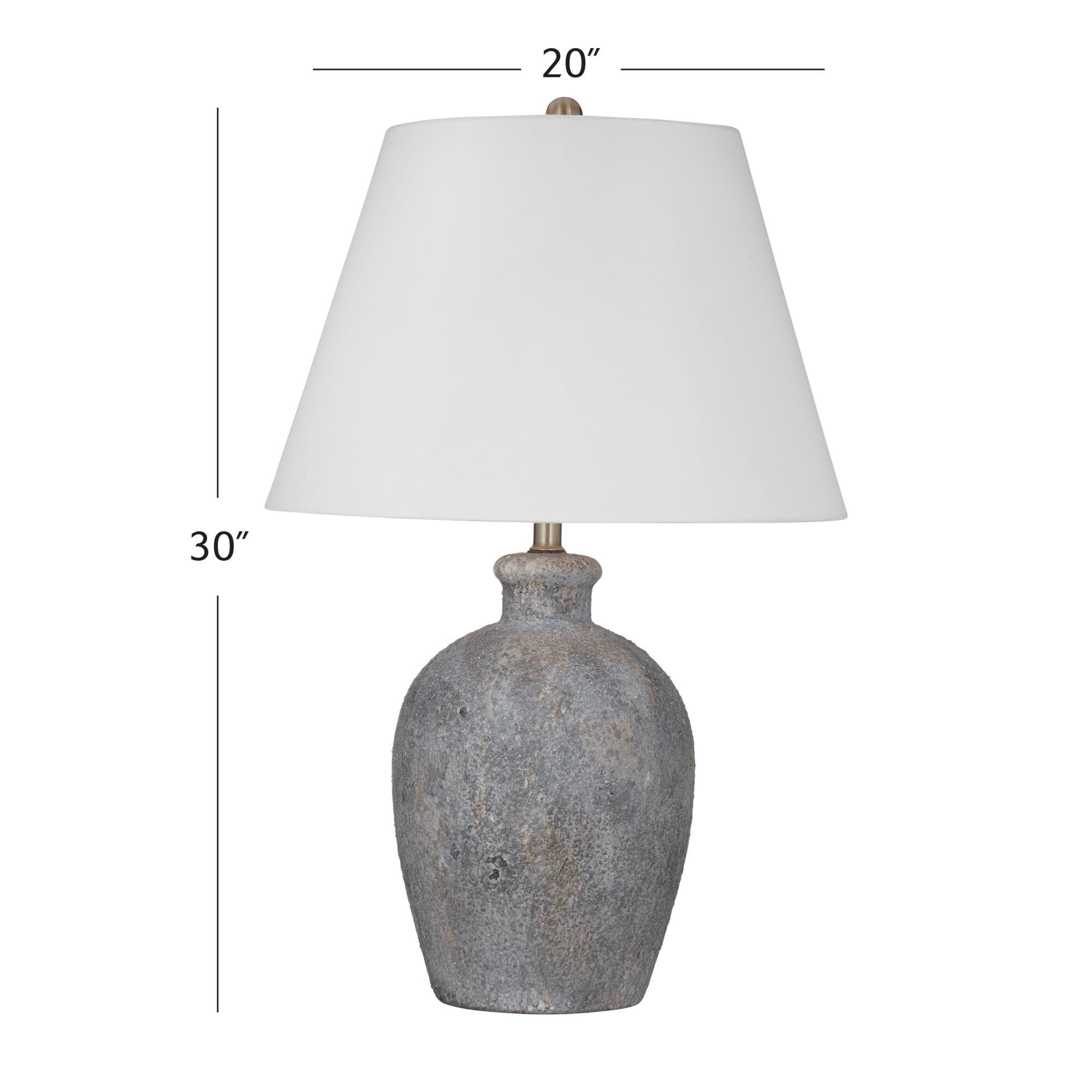 Shown in Weathered Gray and White finish and White shade