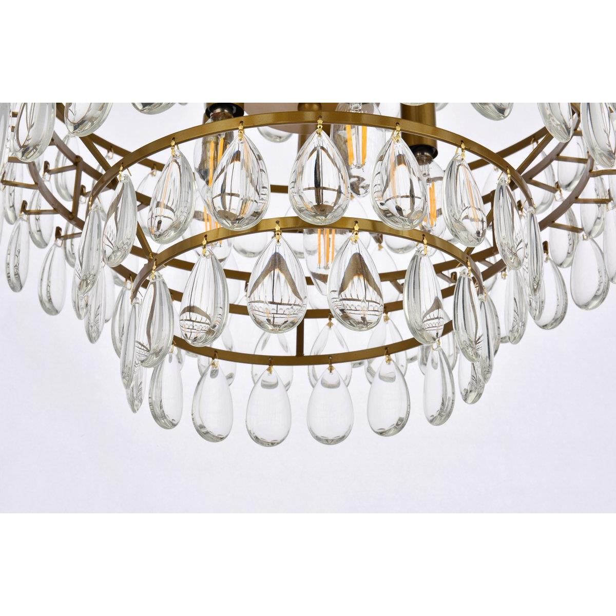 Mila 18 Inch 5 Light Mini Chandelier by Elegant Lighting