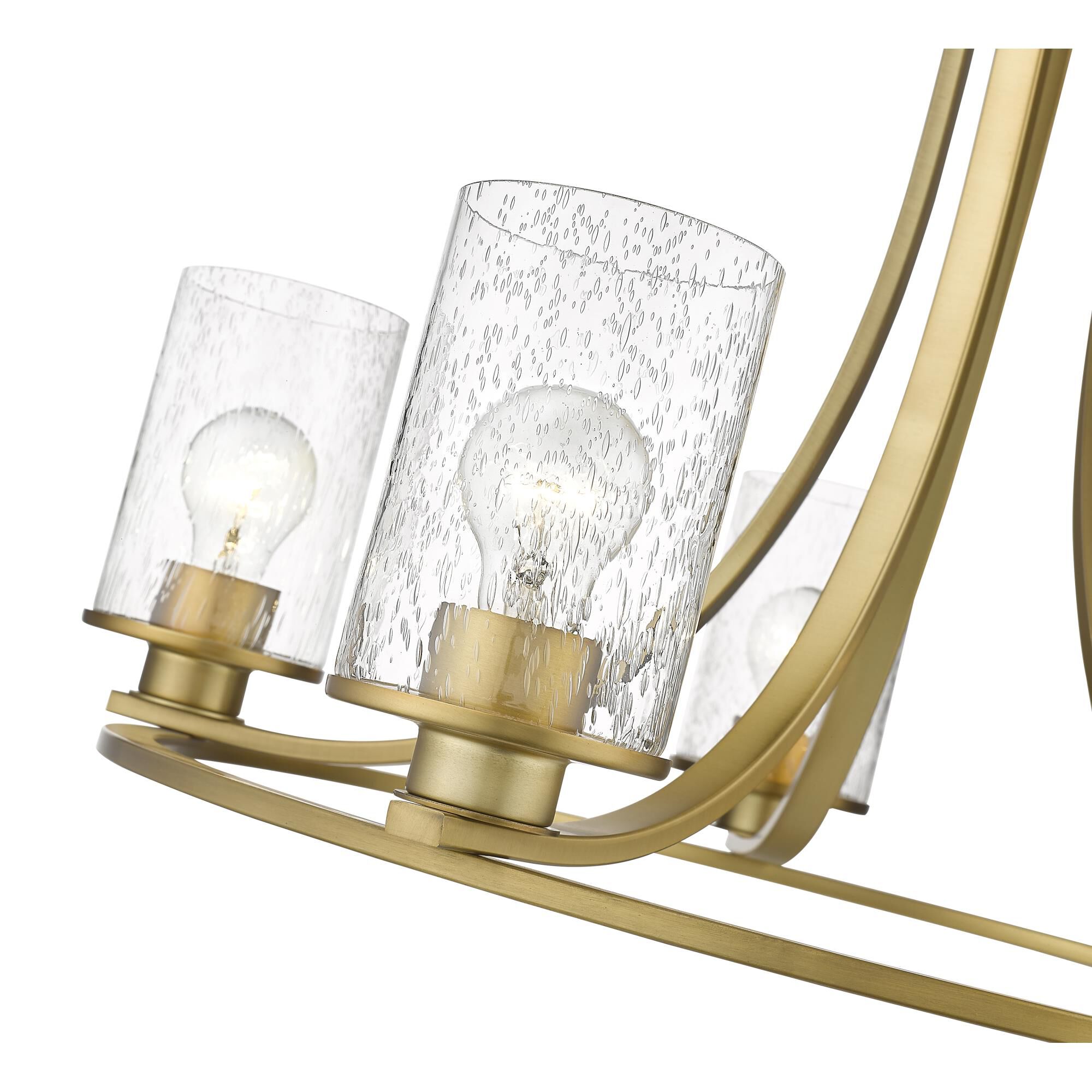 Shown in Olde Brass finish and Glass shade