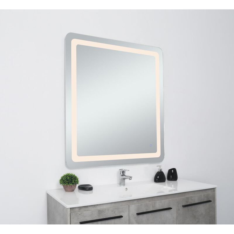 Genesis 40 Inch LED Lighted Mirror by Elegant Decor