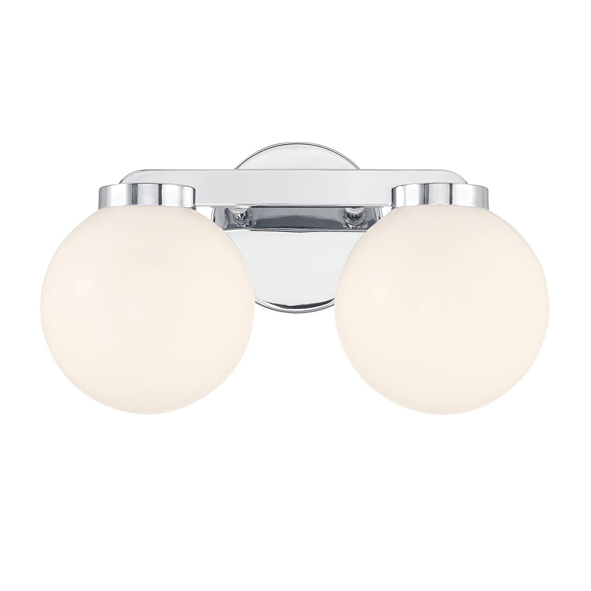 Shown in Chrome finish and Shiny Opal glass