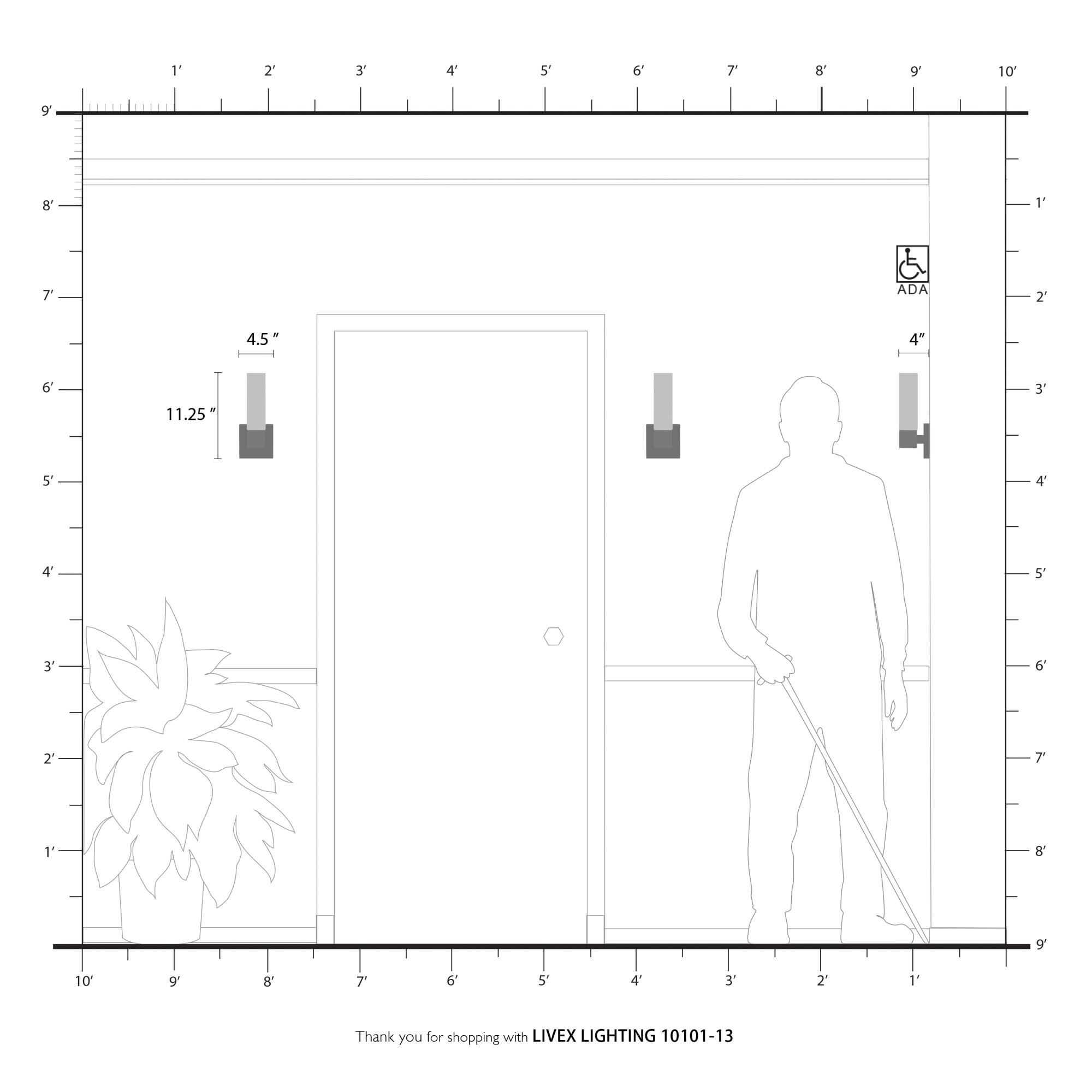 Livex Lighting Aero 11 Inch Wall Sconce