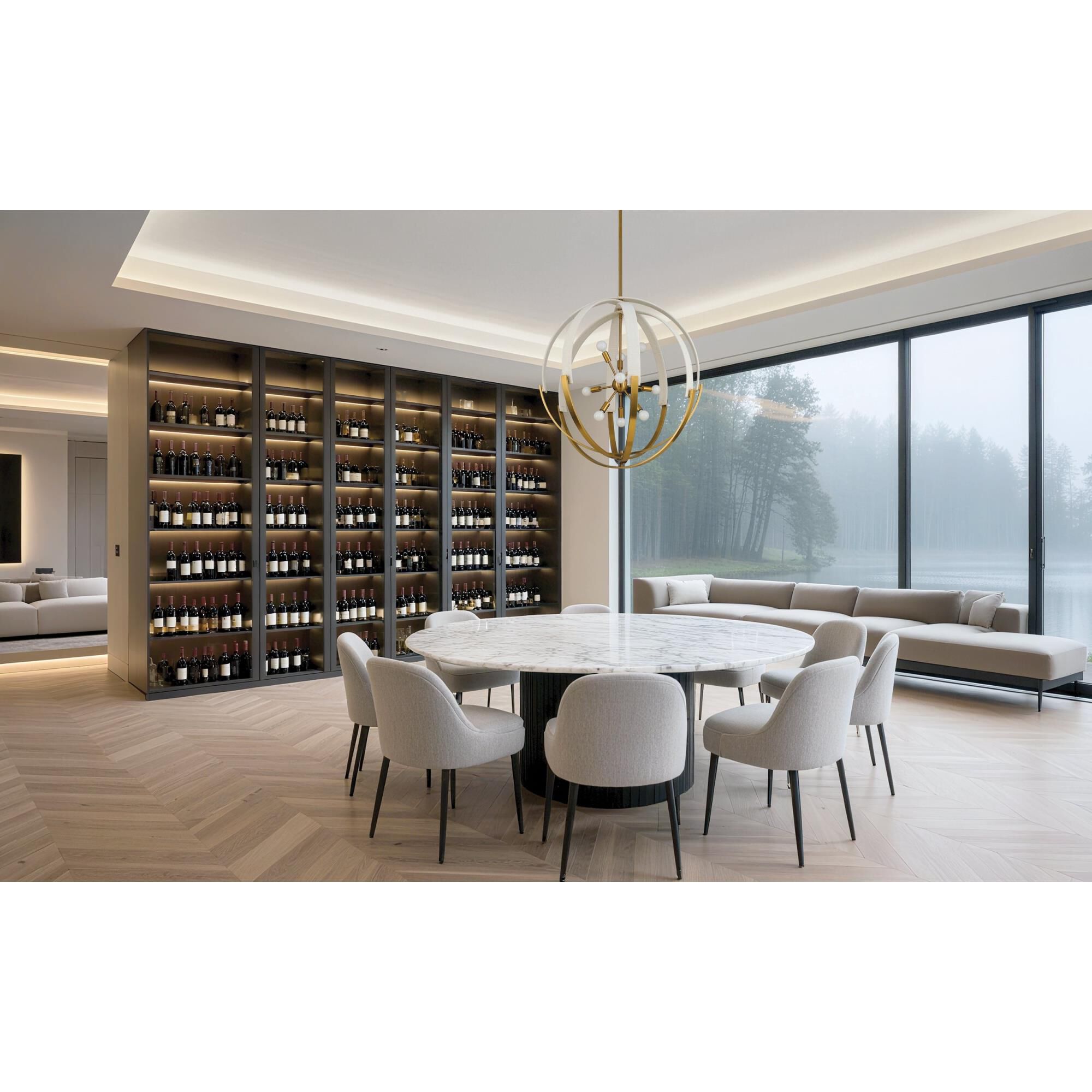 Abbey 32 Inch Chandelier by Eglo Lighting