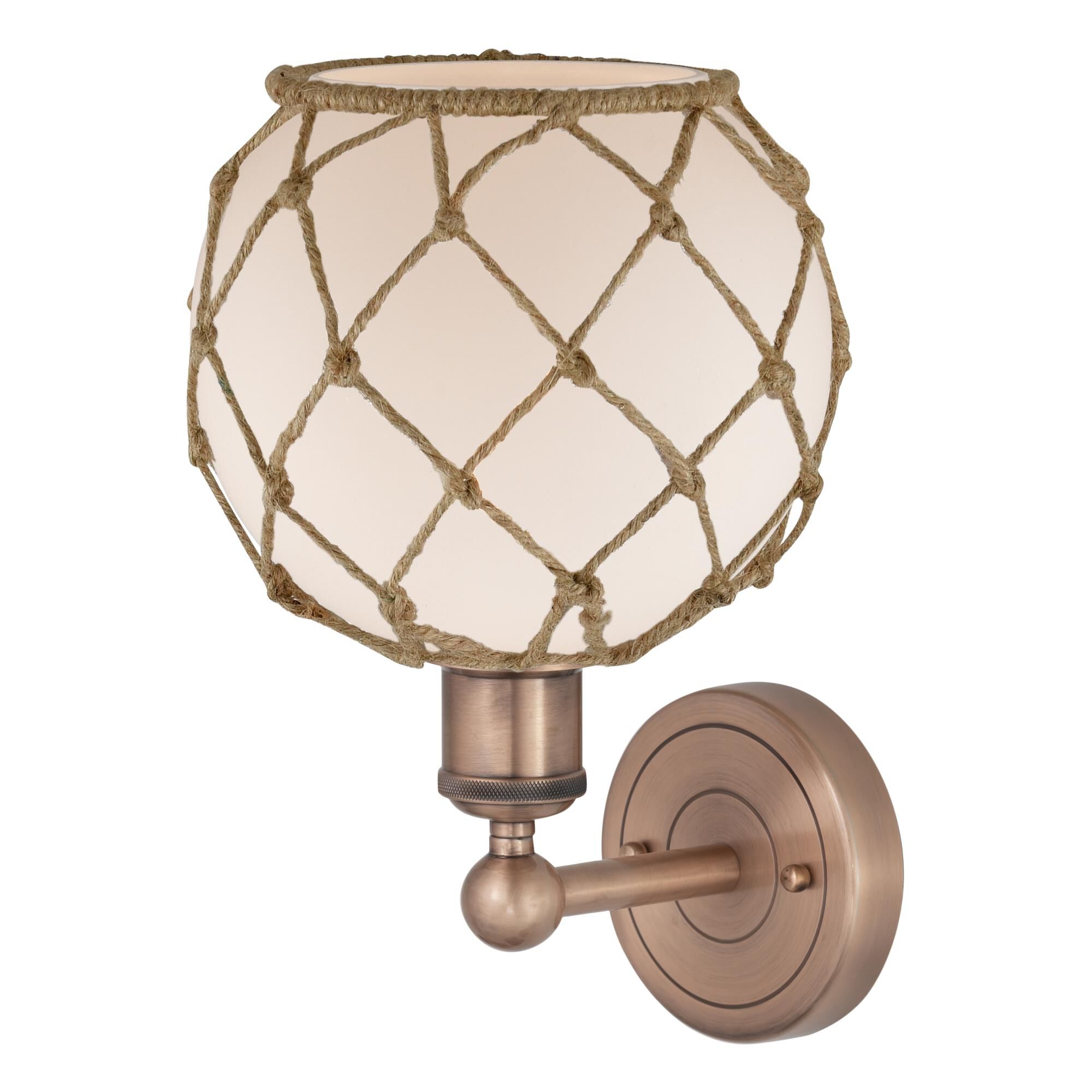 Bruno Marashlian Farmhouse Rope 12 Inch Wall Sconce by Innovations Lighting