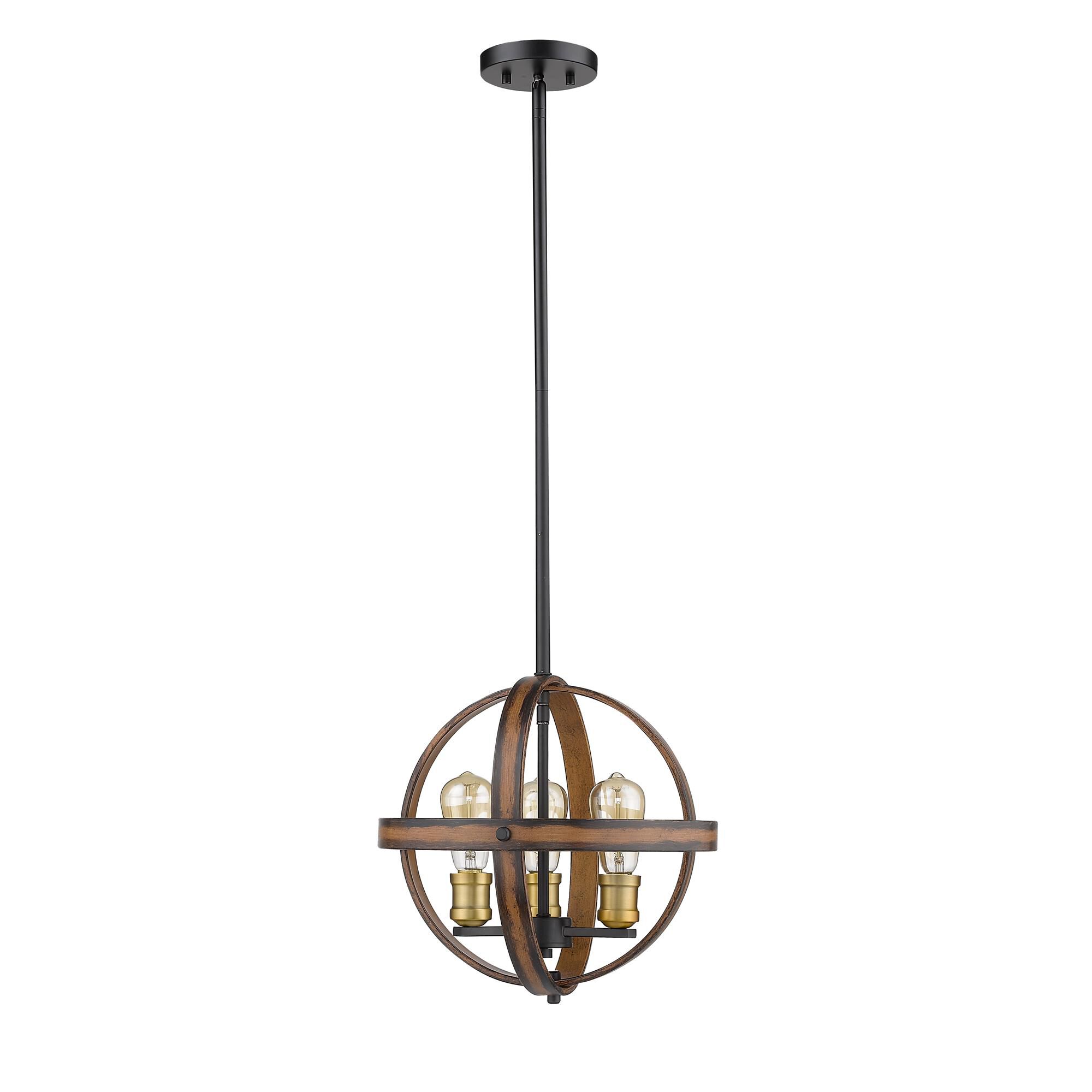 Shown in Rustic Mahogany finish and --- glass and --- shade