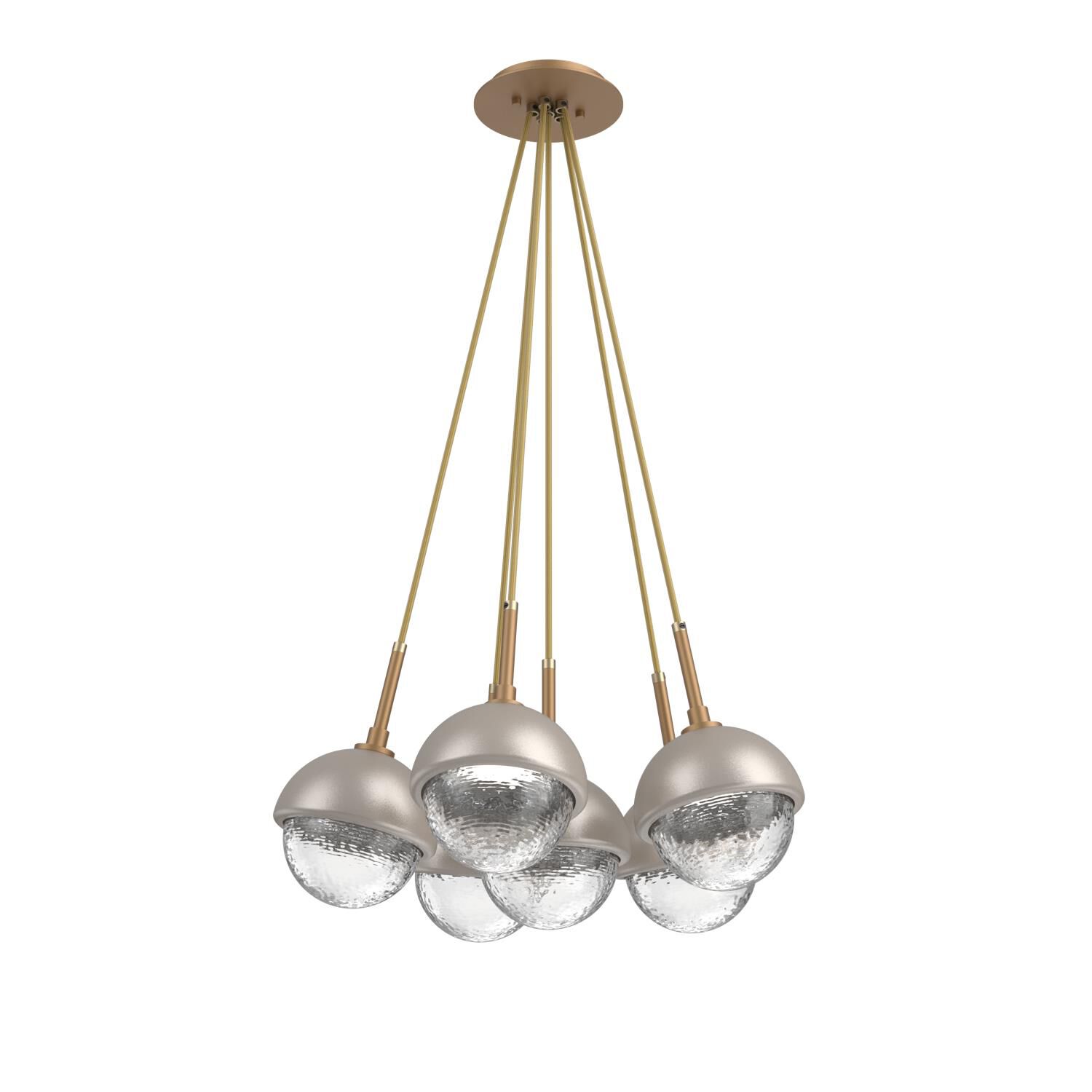 Levi Wilson Cabochon 19 Inch Multi Pendant Light by Hammerton Studio