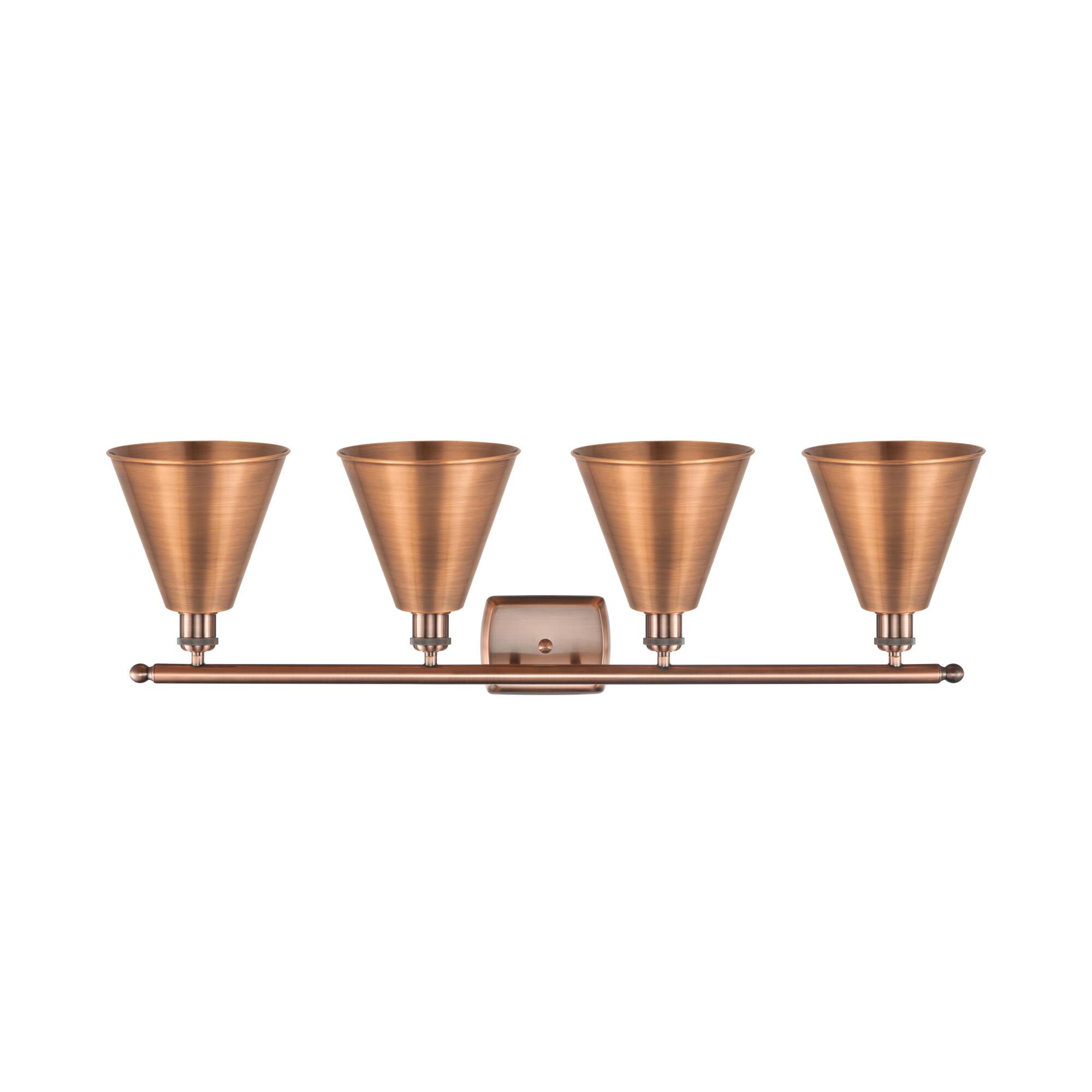 Bruno Marashlian Ballston Cone 38 Inch 4 Light Bath Vanity Light by Innovations Lighting