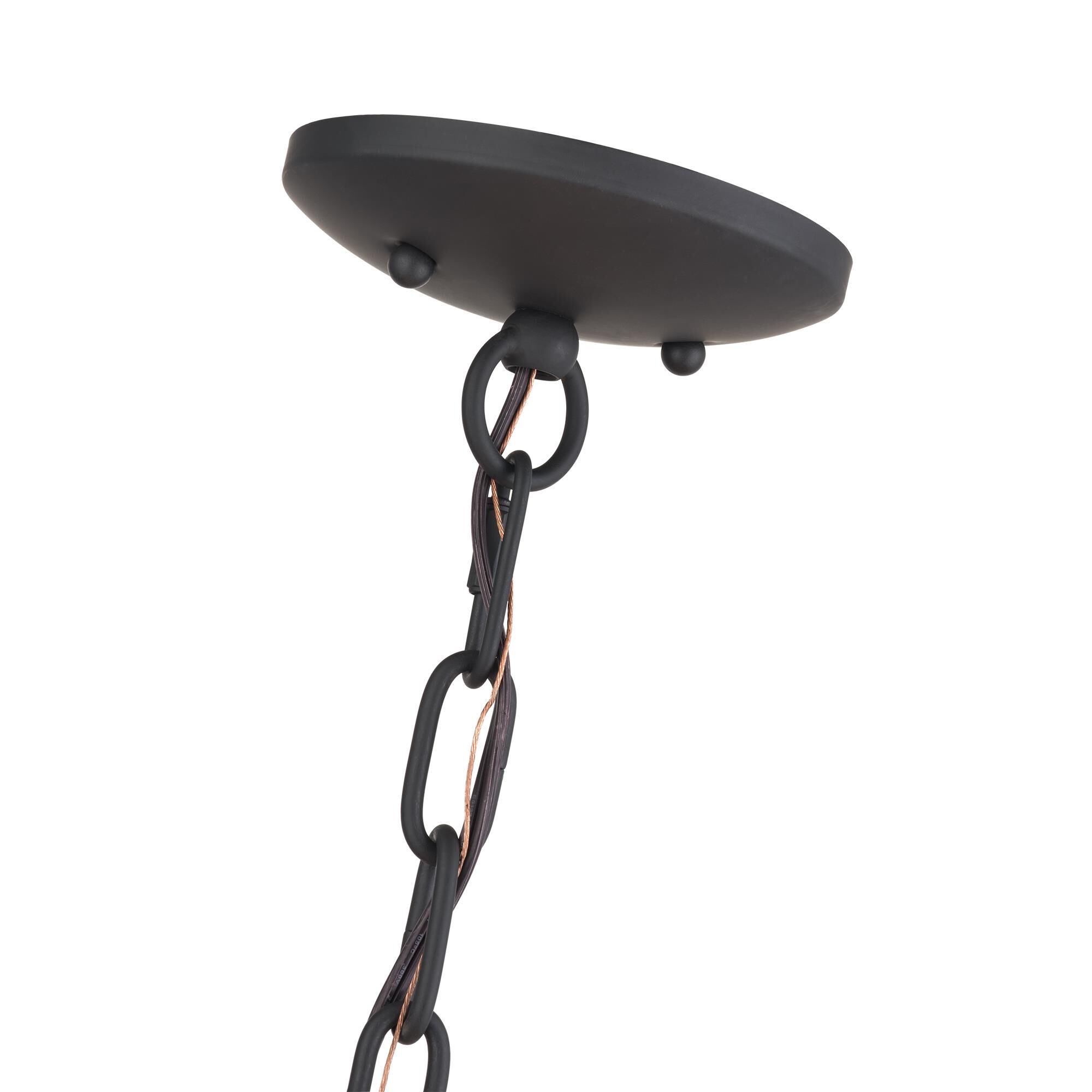 Shown in Bronze finish and Hand-Woven French Beige Paper Rope shade