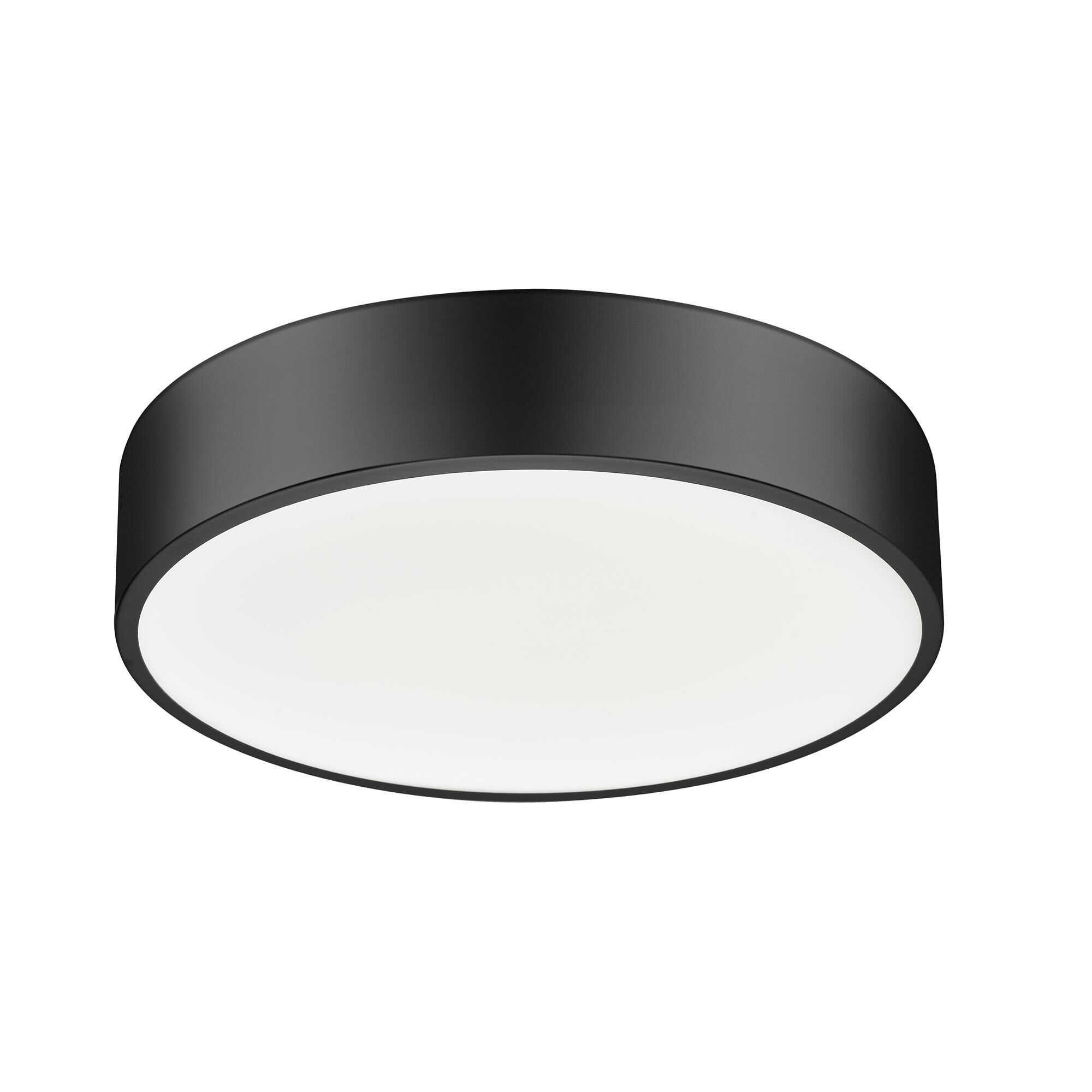 Shown in Matte Black finish and Frosted glass and Frosted shade